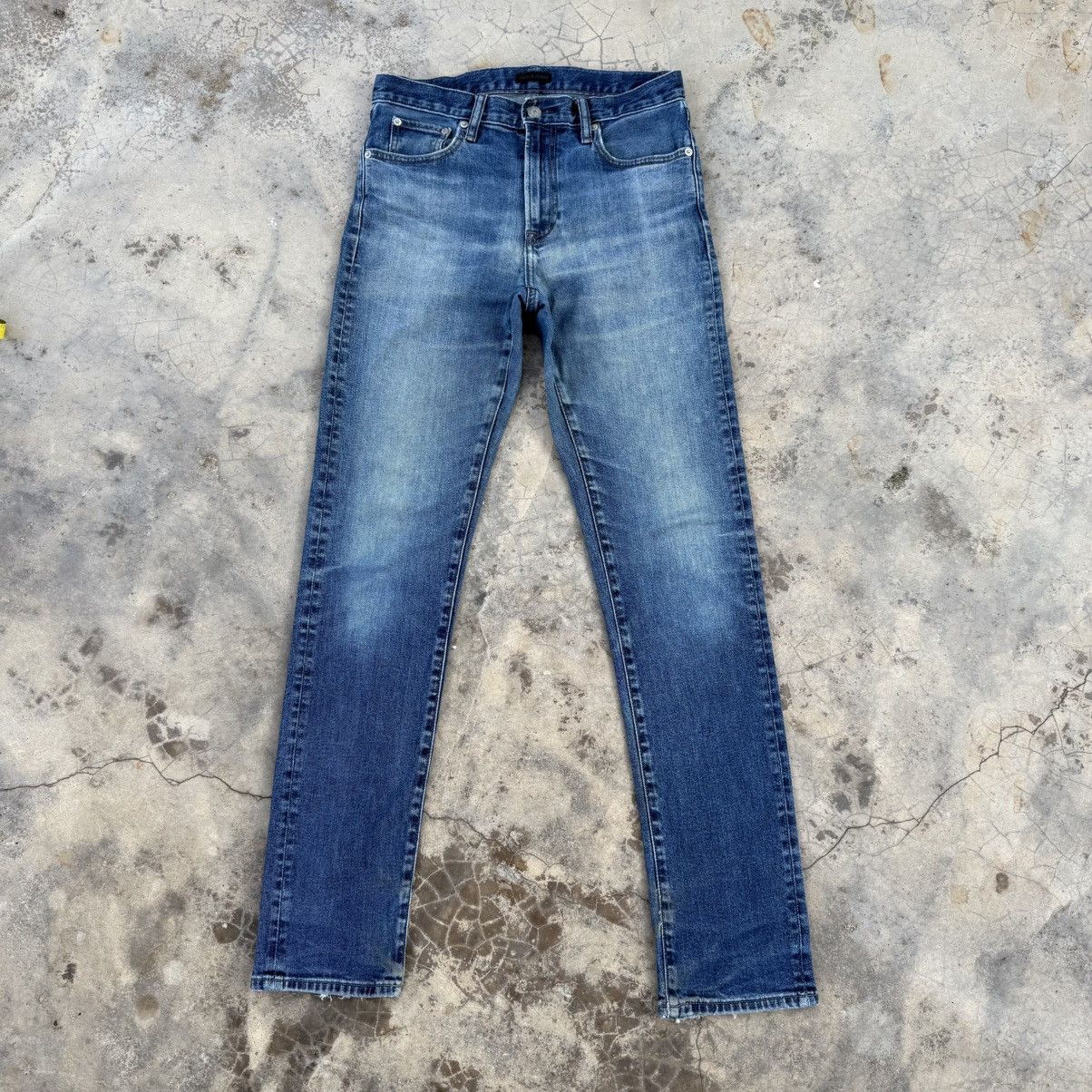 Japanese Brand VINTAGE JAPANESE SKINNY FADED JEANS DENIM PANTS Size US 31 - 1 Thumbnail