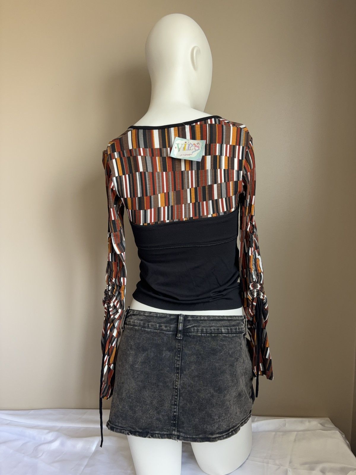 Vintage French NEW blouse long sleeve top coquette style vintage Size S / US 4 / IT 40 - 6 Thumbnail