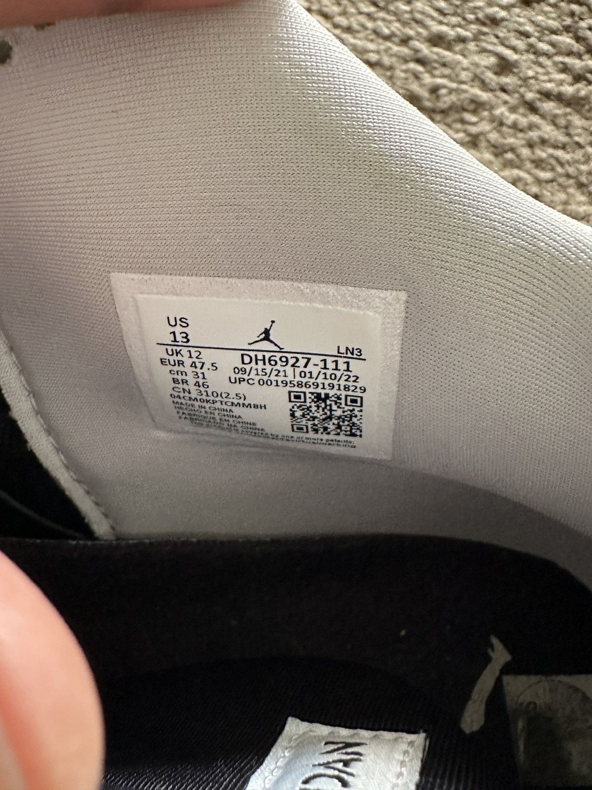 Jordan Brand × Nike Jordan 4 Retro “Military Black” Size US 13 / EU 46 - 6 Thumbnail