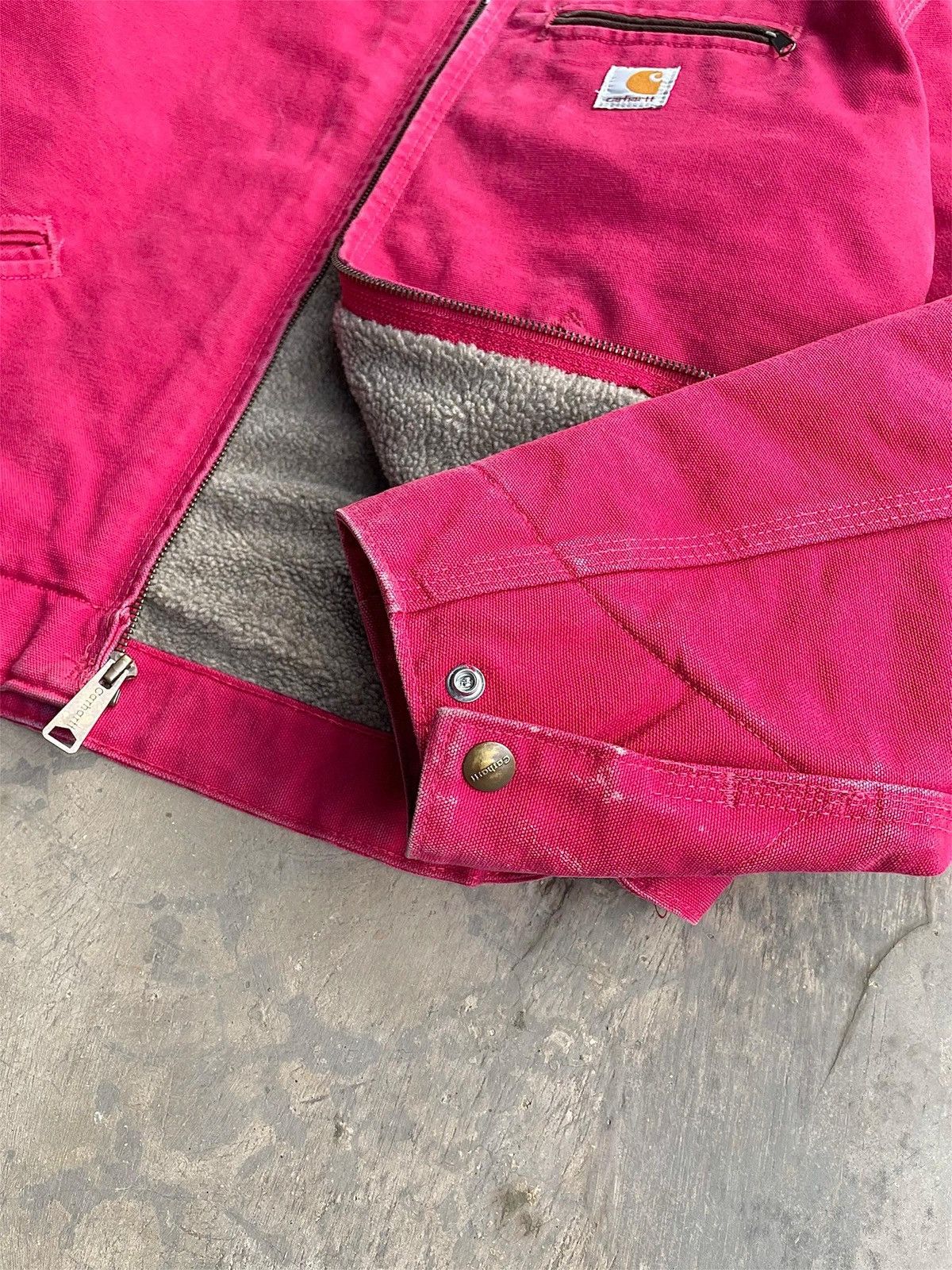 Carhartt Faded Secarlet Vintage Carhartt Detroit Jacket WJ097-SCA Size US L / EU 52-54 / 3 - 3 Thumbnail