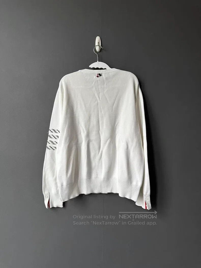 Thom Browne Thom Browne White Sweater Size US XL / EU 56 / 4 - 2 Thumbnail