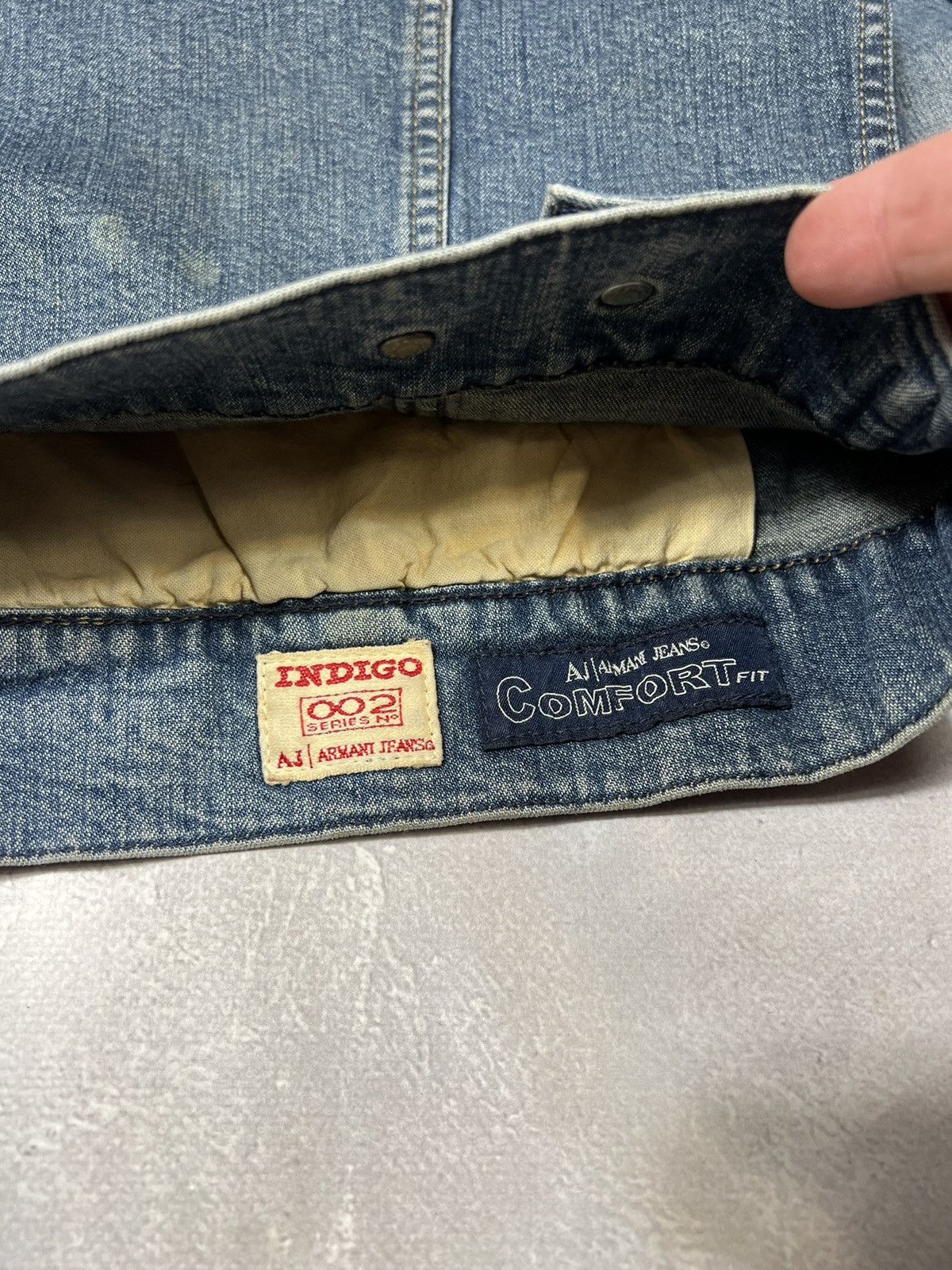 Armani Vintage Armani Jeans Indigo Denim Jacket Size XL / US 12-14 / IT 48-50 - 11 Thumbnail