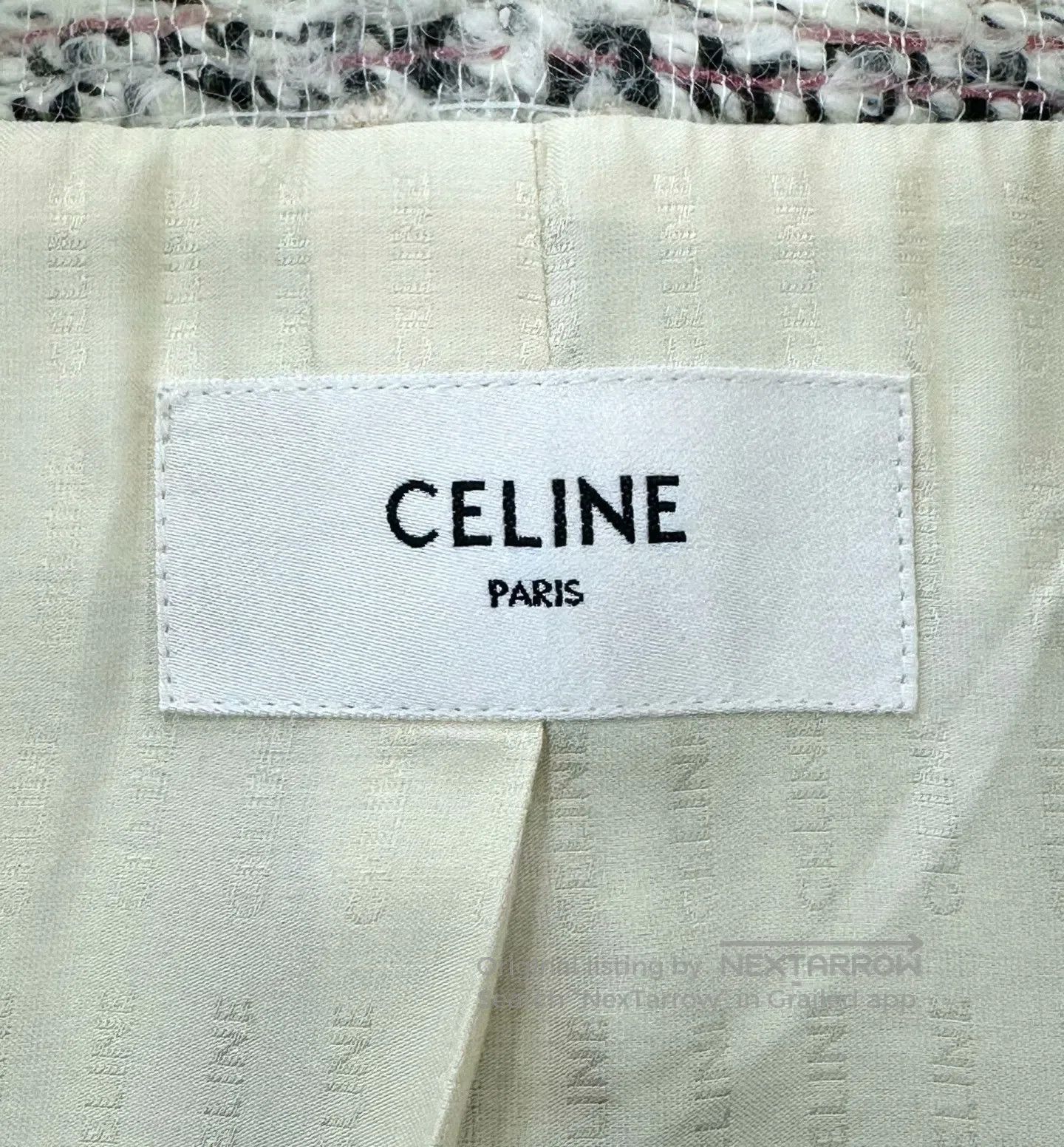 Celine CELINE Patterned Chanel-Style Striped Jacket with Gold But Size XS / US 0-2 / IT 36-38 - 3 Thumbnail