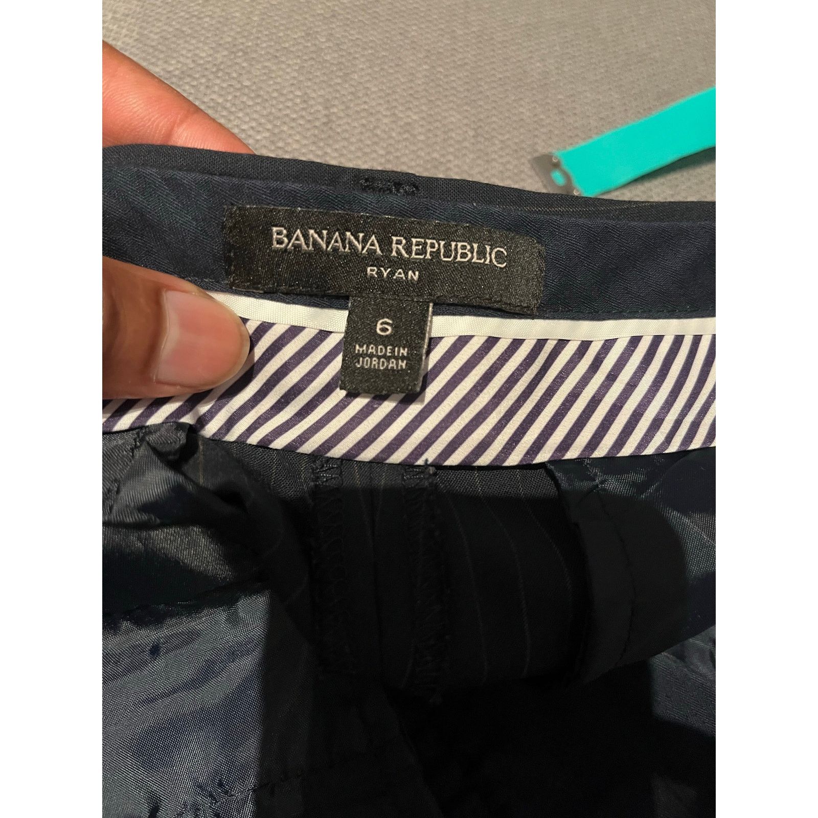 Banana Republic Banana Republic - RYAN SLIM STRAIGHT PINSTRIPE PANT / 6R Size 28" / US 6 / IT 42 - 6 Thumbnail