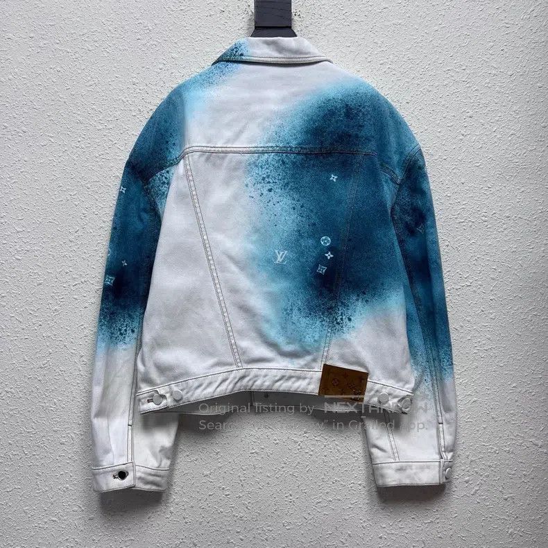Louis Vuitton Louis Vuitton Ink tie-dyed denim jacket Size US L / EU 52-54 / 3 - 2 Thumbnail
