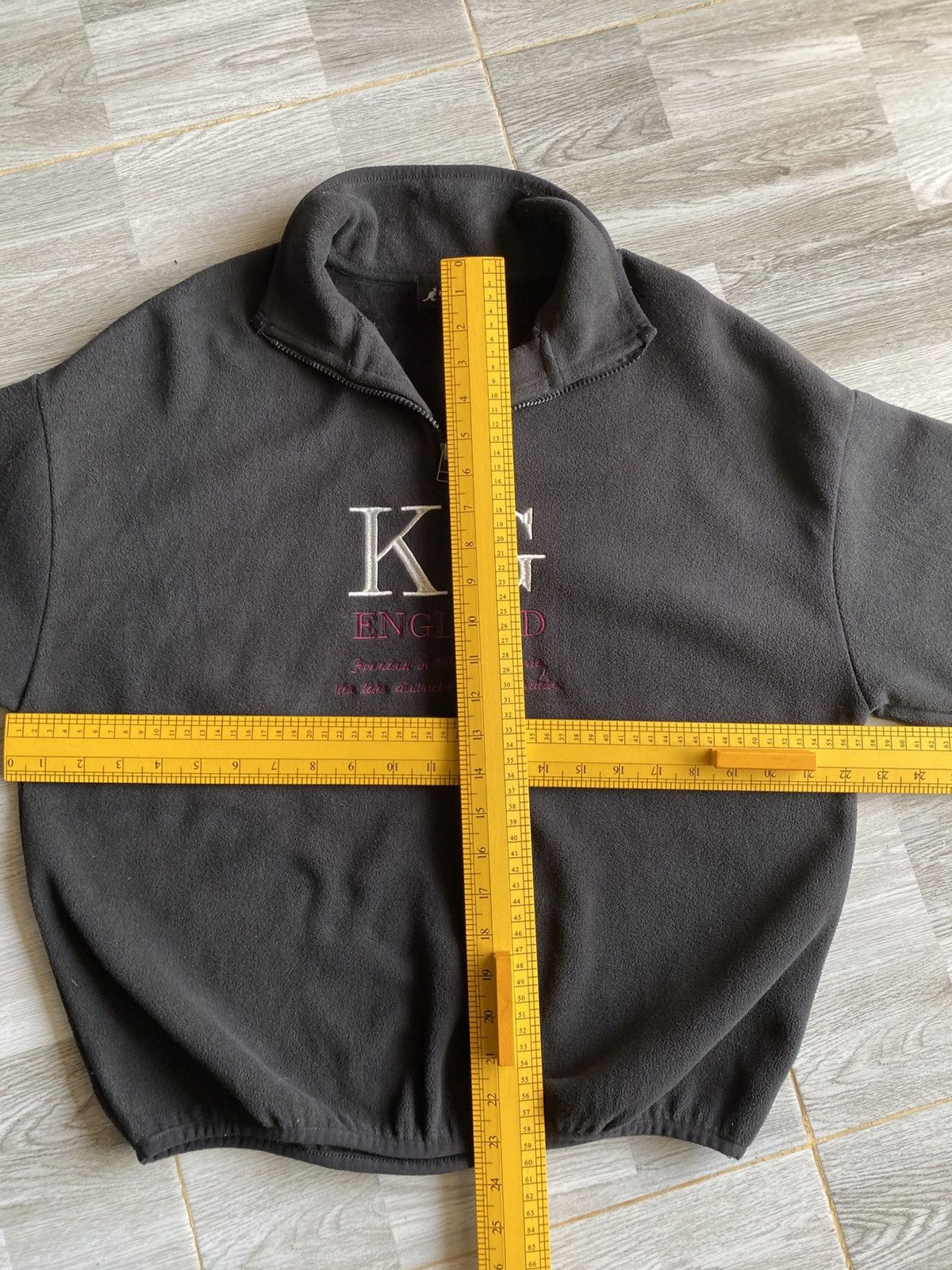 Kangol Vintage Kangol England Fleece Half-Zipper Jacket Size US M / EU 48-50 / 2 - 11 Thumbnail