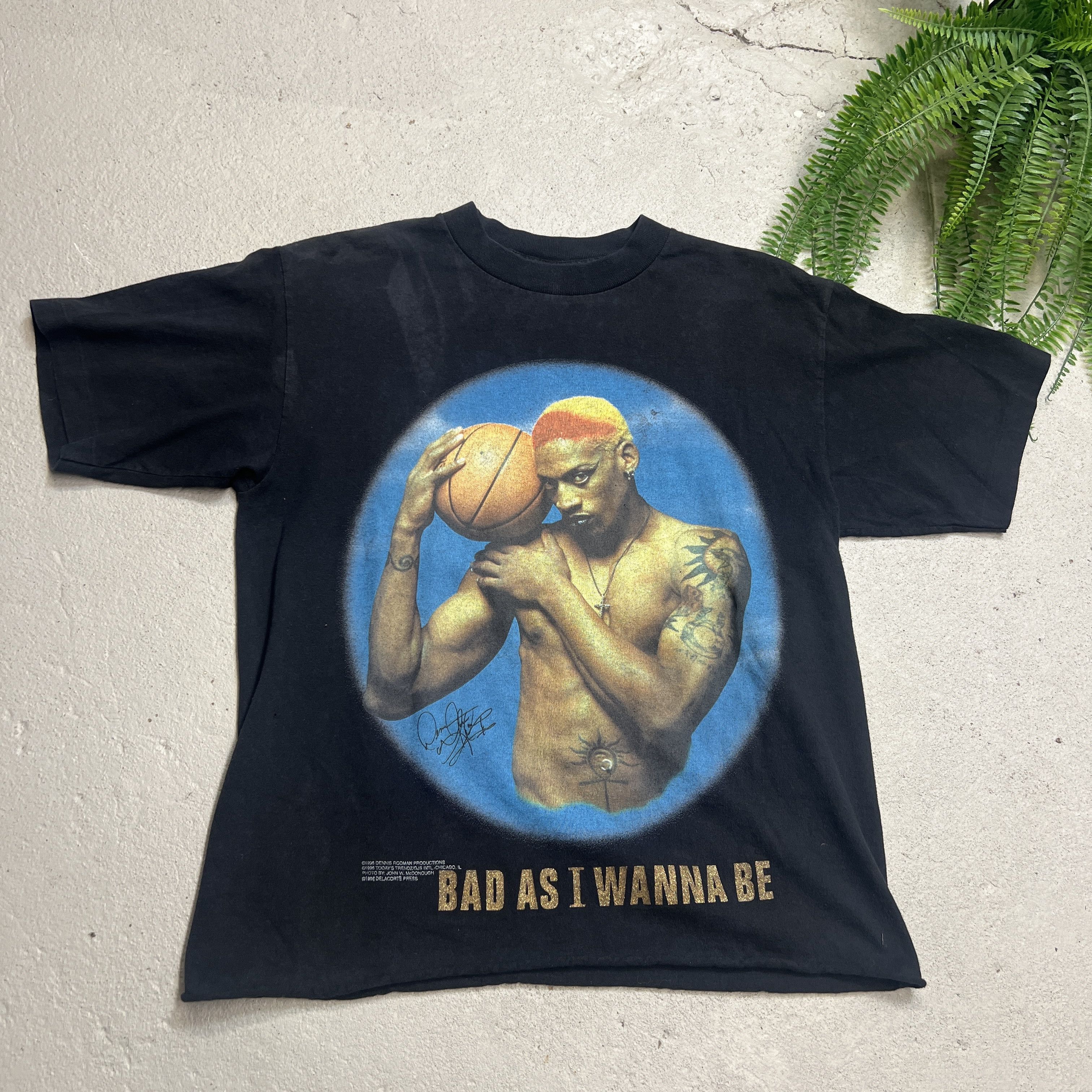 Vintage 1996 Dennis Rodman Bad as I Wanna Be Promo Tee Size US M / EU 48-50 / 2 - 4 Thumbnail