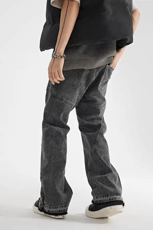 Japanese Brand × Jean Vintage high street washed loose ripped jeans Size US 36 / EU 52 - 5 Thumbnail