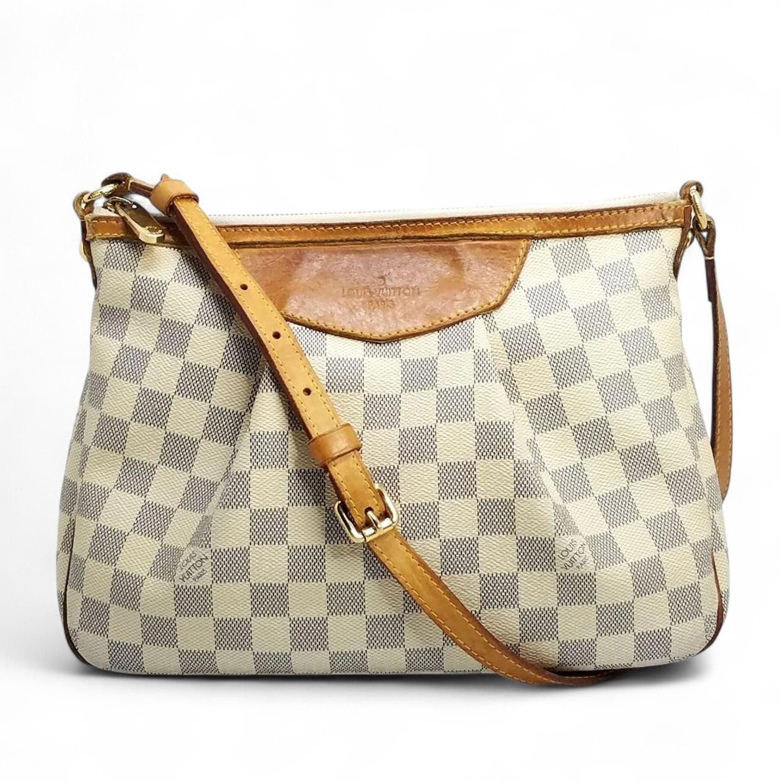 Louis Vuitton Louis Vuitton - Damier Azur Canvas Handbag Size ONE SIZE - 7 Thumbnail