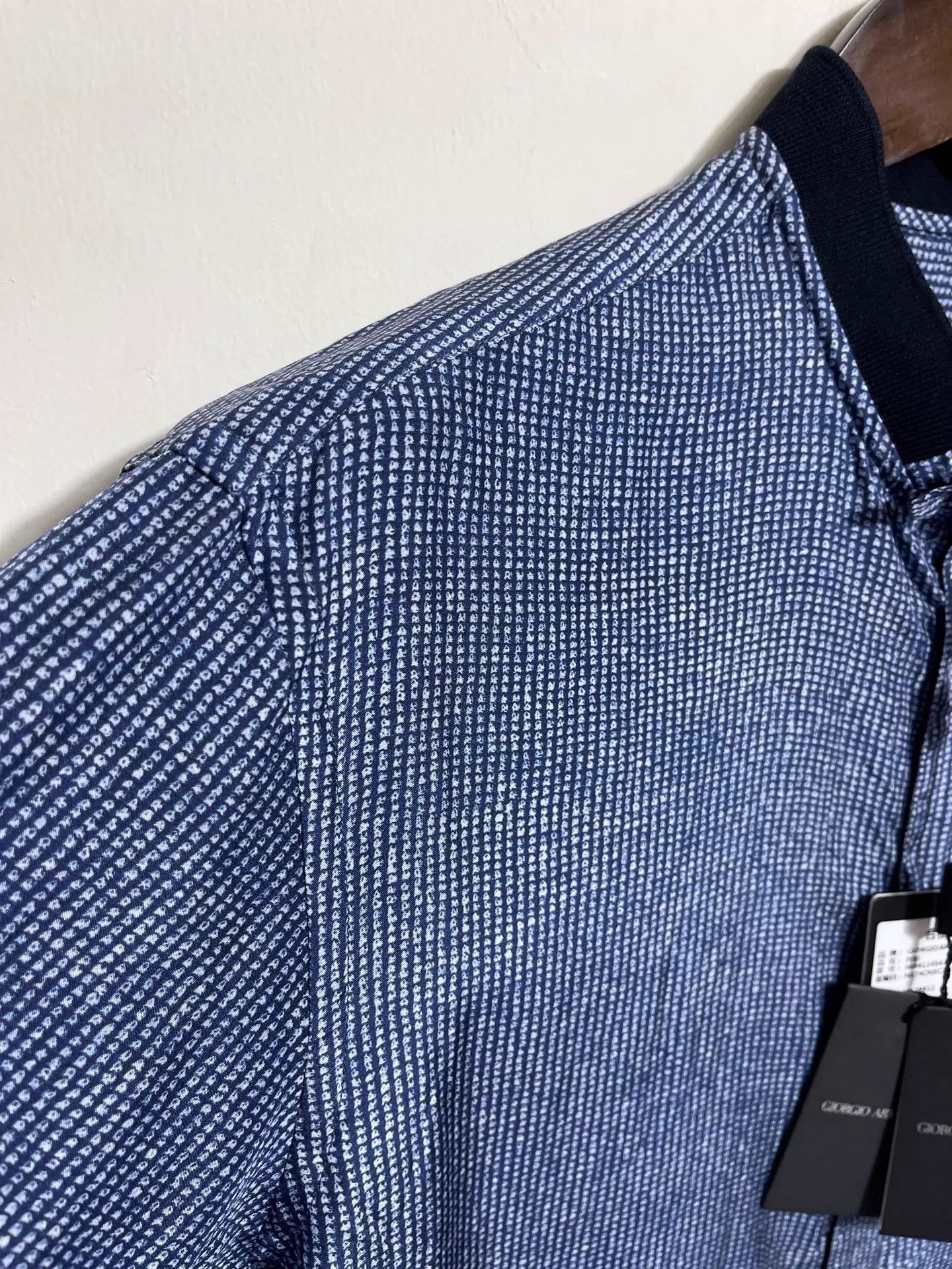 Giorgio Armani Blue Long-Sleeve Button-Up Shirt Size US XXS / EU 40 - 4 Thumbnail