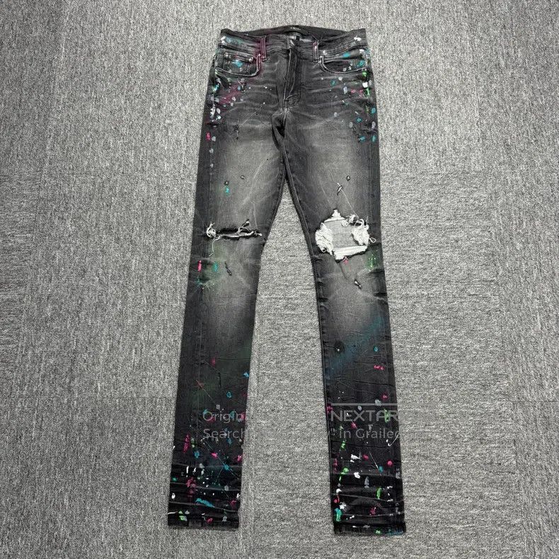 Amiri Amiri Size 30 Splashing ink, destroying jeans Size US 30 / EU 46 - 1 Thumbnail