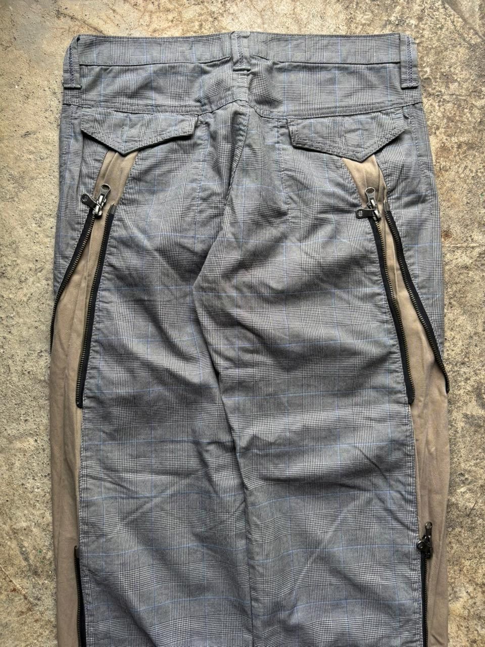 PPFM 2000s PPFM Multi Zipper Side Hybrid Adjustable Plaid Pants Size US 32 / EU 48 - 11 Thumbnail
