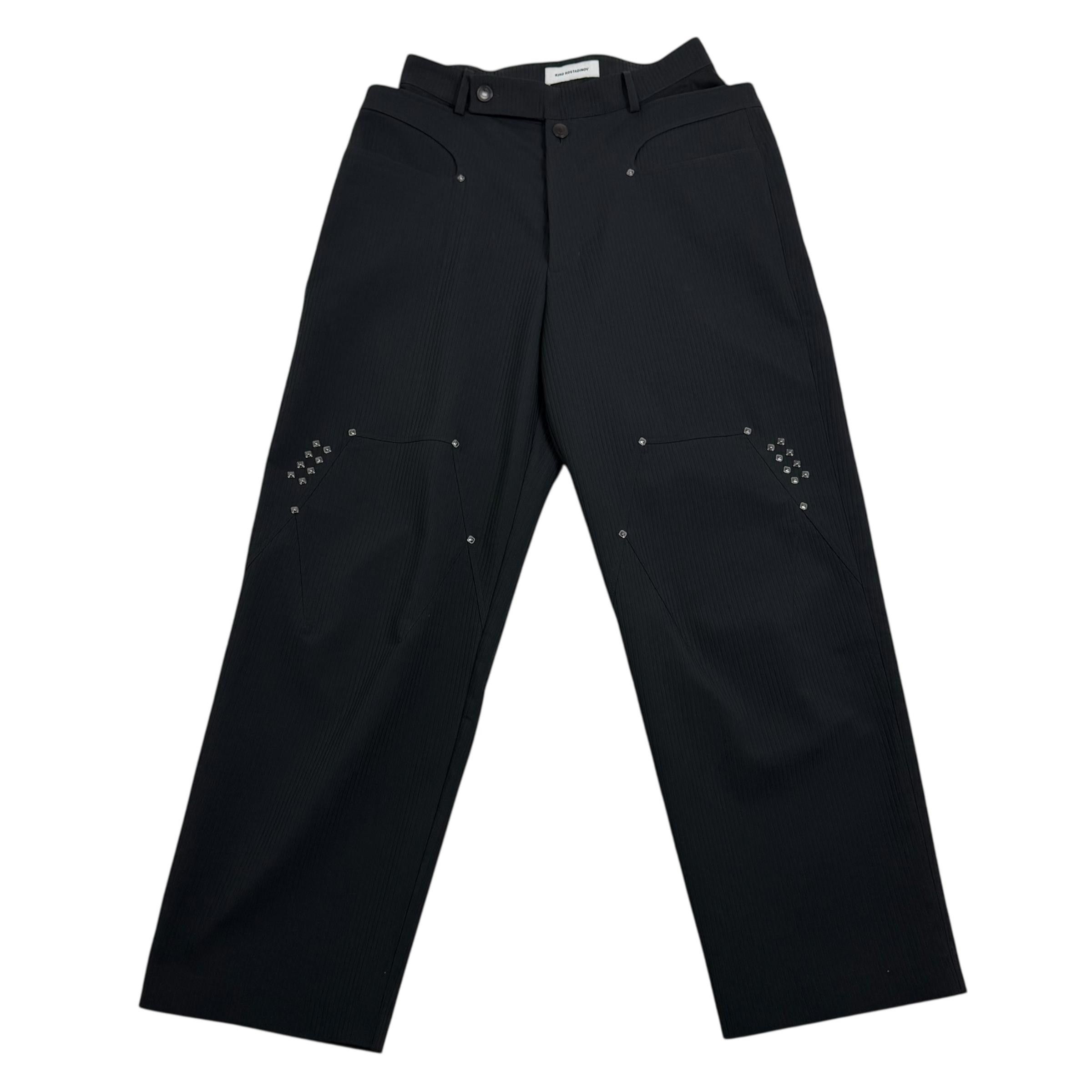 Kiko Kostadinov Meno Trousers in Black | Grailed