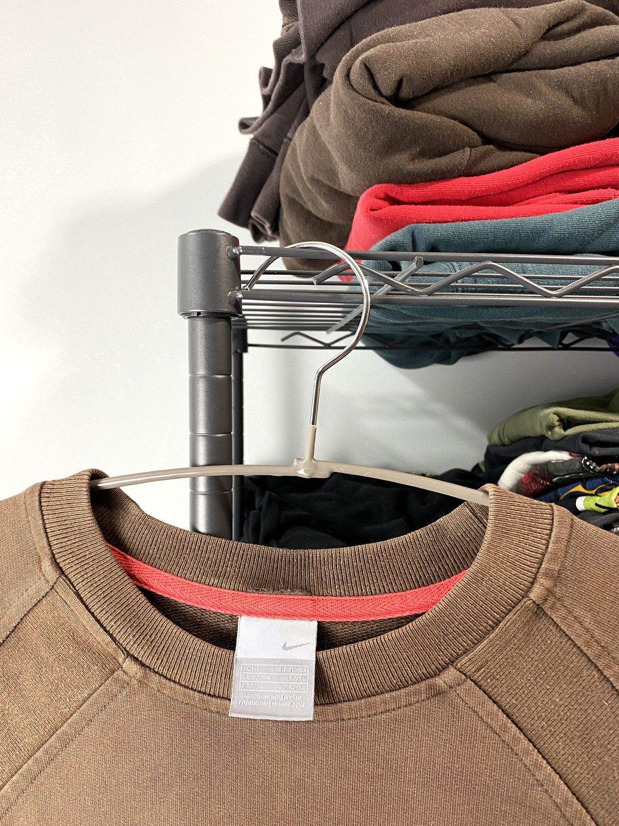 Nike Y2K 90’s Vintage Brown Nike Sweatshirt T Shirt Tn Zm Hype Size US L / EU 52-54 / 3 - 6 Thumbnail