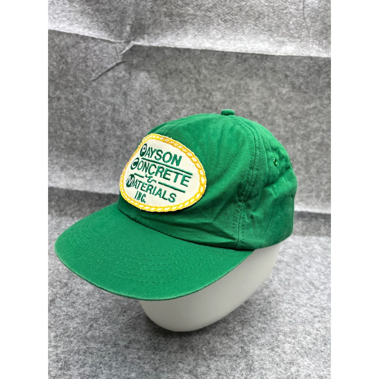 Vintage Payson Concrete Materials Inc Hat Cap Snap Back Adult One Size Green Cotton Size ONE SIZE - 4 Thumbnail