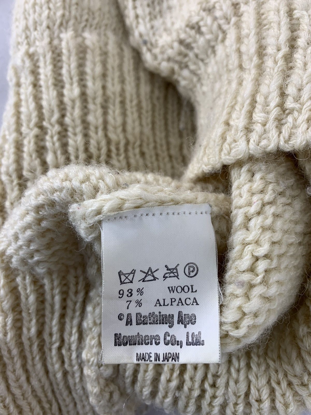 Bape Vtg A Bathing Ape General Knitwear Sweater Wool + Alpaca Size US XS / EU 42 / 0 - 6 Thumbnail
