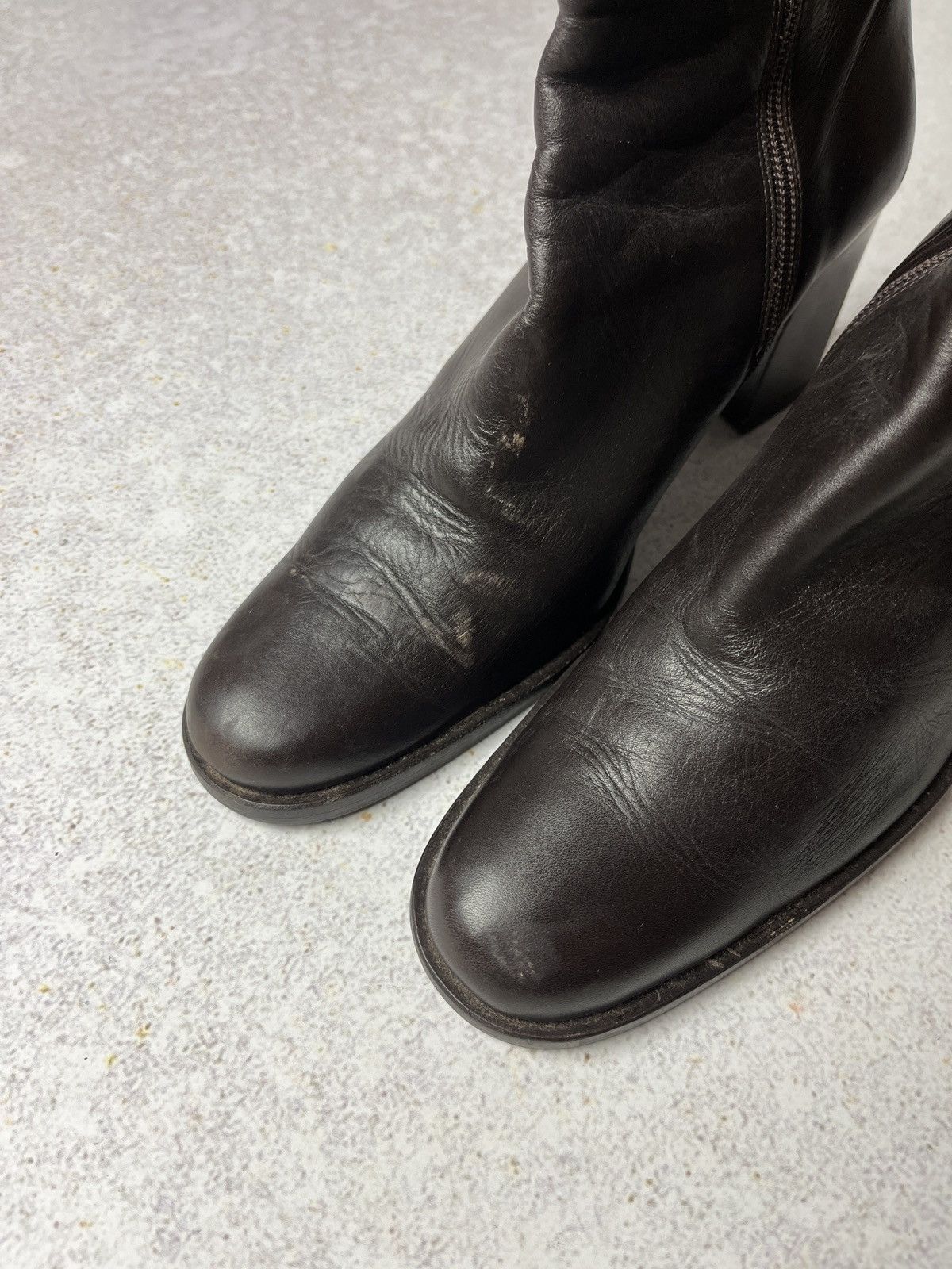 Bally Bally Knee-High Boots Folaga Square Toe Luxury Made In Italy Size US 9.5 / IT 39.5 - 3 Thumbnail