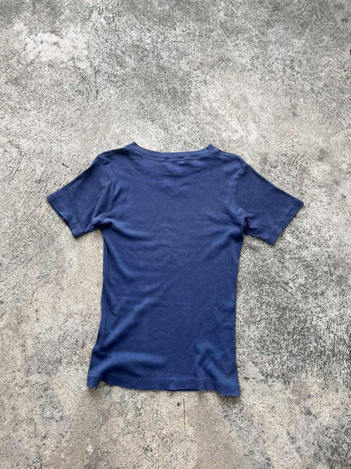 Helmut Lang Vintage Helmut Lang // Navy Short Sleeve Tees Size US S / EU 44-46 / 1 - 3 Thumbnail
