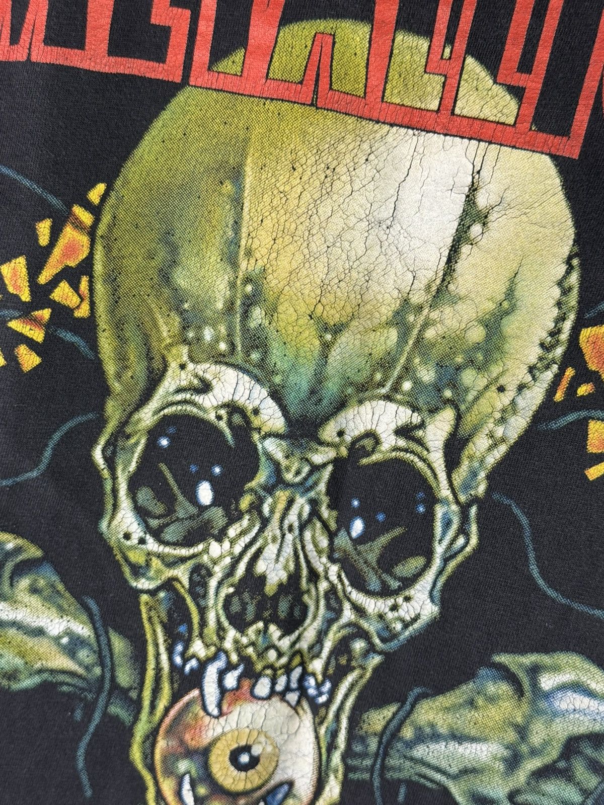 Metallica Vintage 90s Metallica Single Stitched no Leaf Clover T-Shirt Size US M / EU 48-50 / 2 - 6 Thumbnail