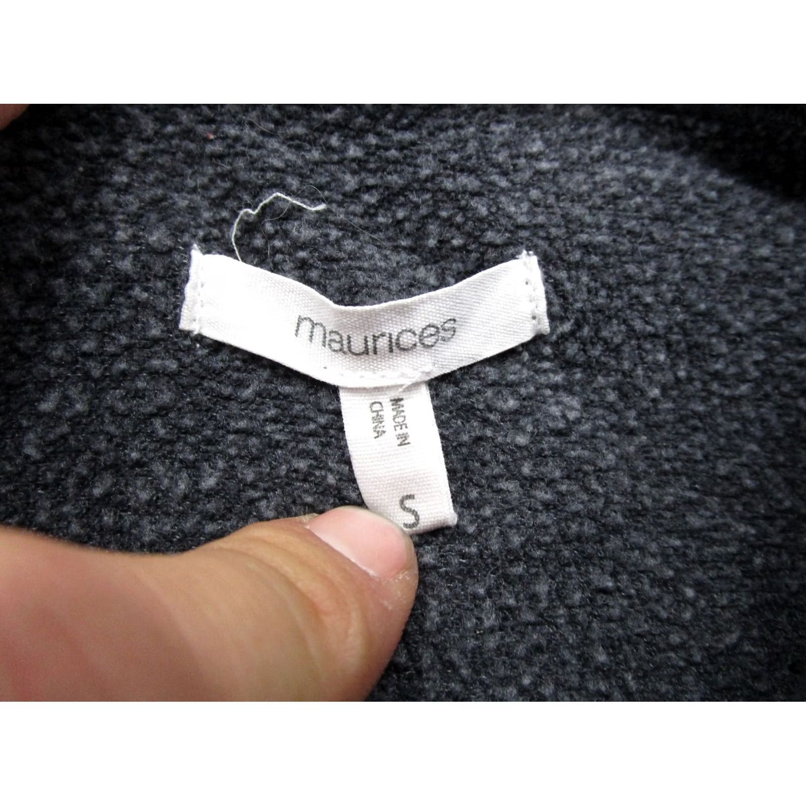 Vintage Maurices Women's Thermal Waffle Knit Button-Up Collared Sweatshirt Shirt Size S Gray Size S / US 4 / IT 40 - 2 Thumbnail