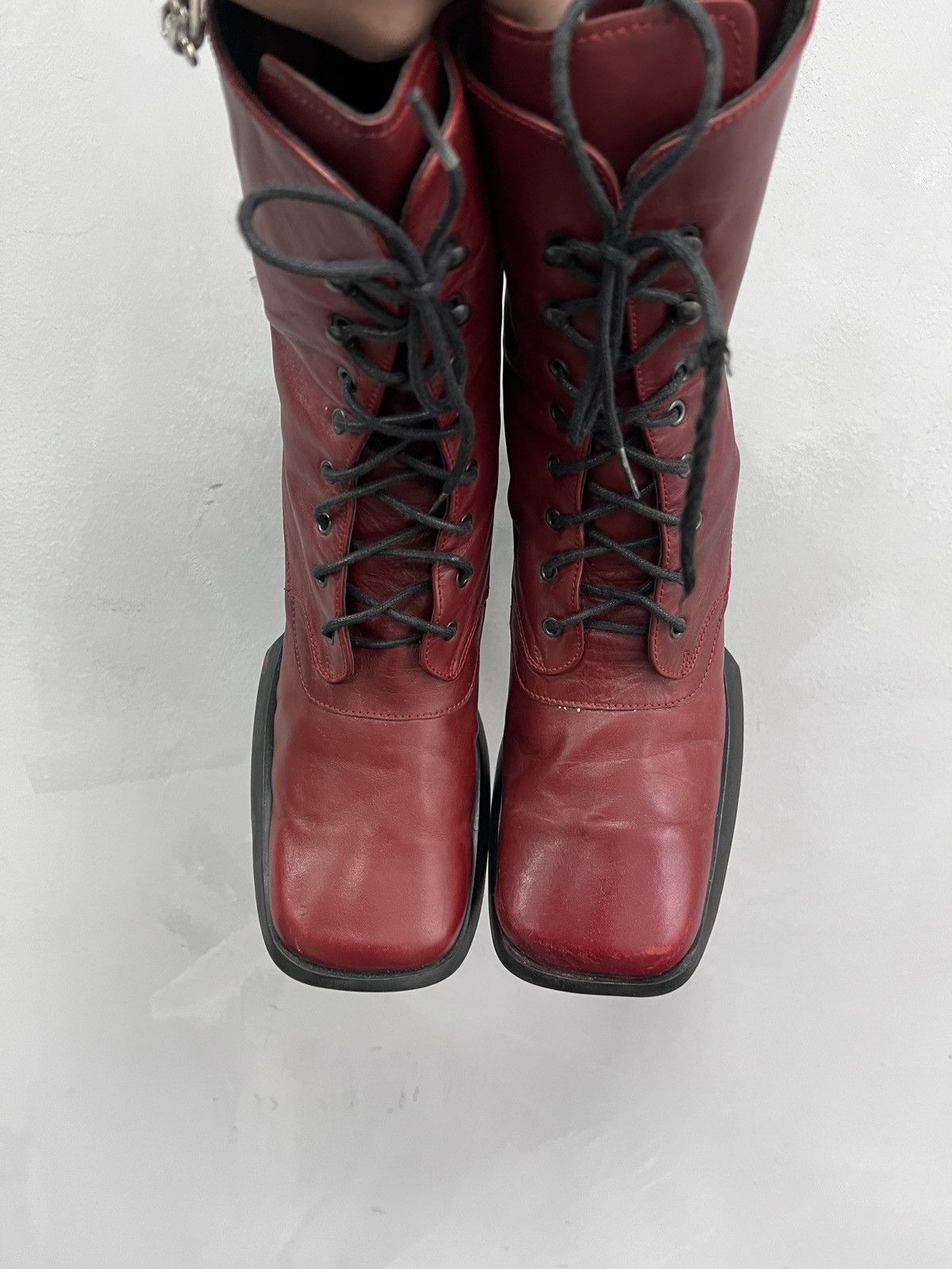 Y-3 00s archive Y-3 STYLE LEATHER MOTO BOOTS SNEAKERS Size US 8 / IT 38 - 6 Thumbnail