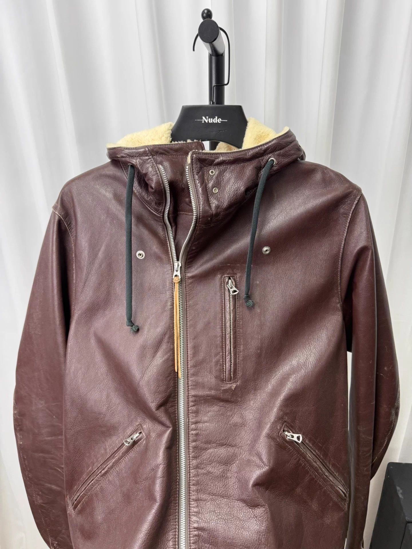 Undercover UNDERCOVER 10AW Diagonal Zipper Leather Jacket Size US L / EU 52-54 / 3 - 1 Thumbnail