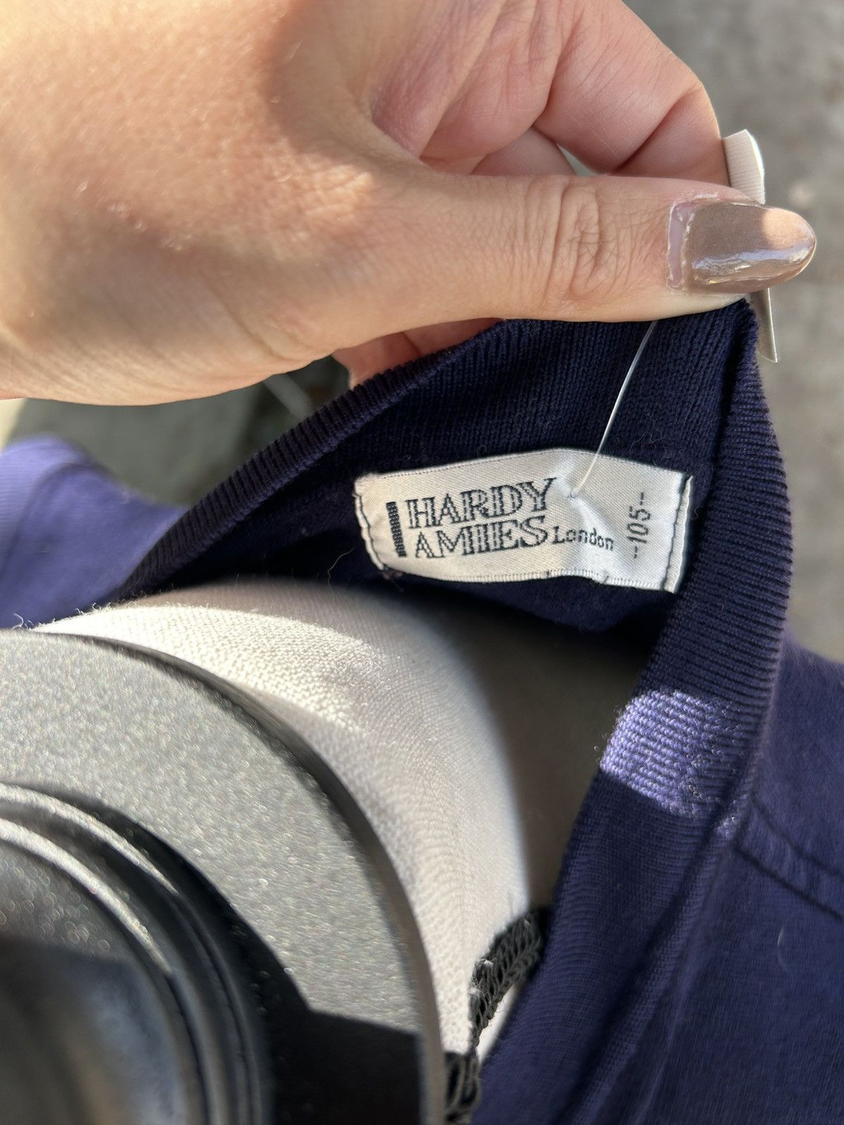 Hardy Amies Navy and White Hardy Aimes Golf Sweater Vest Size S / US 4 / IT 40 - 7 Thumbnail