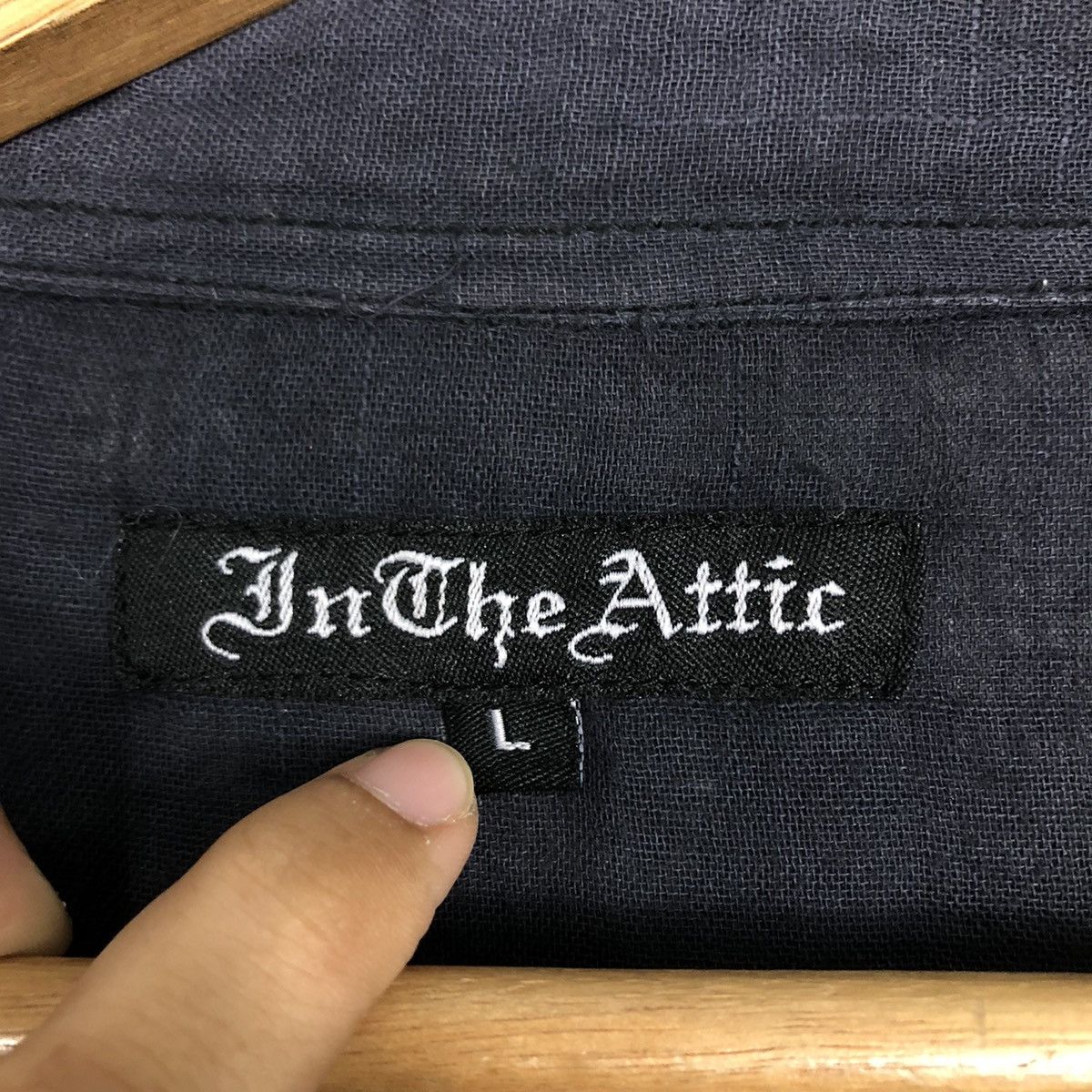In The Attic 📌Rich Black Shirt Button Jacket In The Attic Punk Design Size US L / EU 52-54 / 3 - 18 Thumbnail