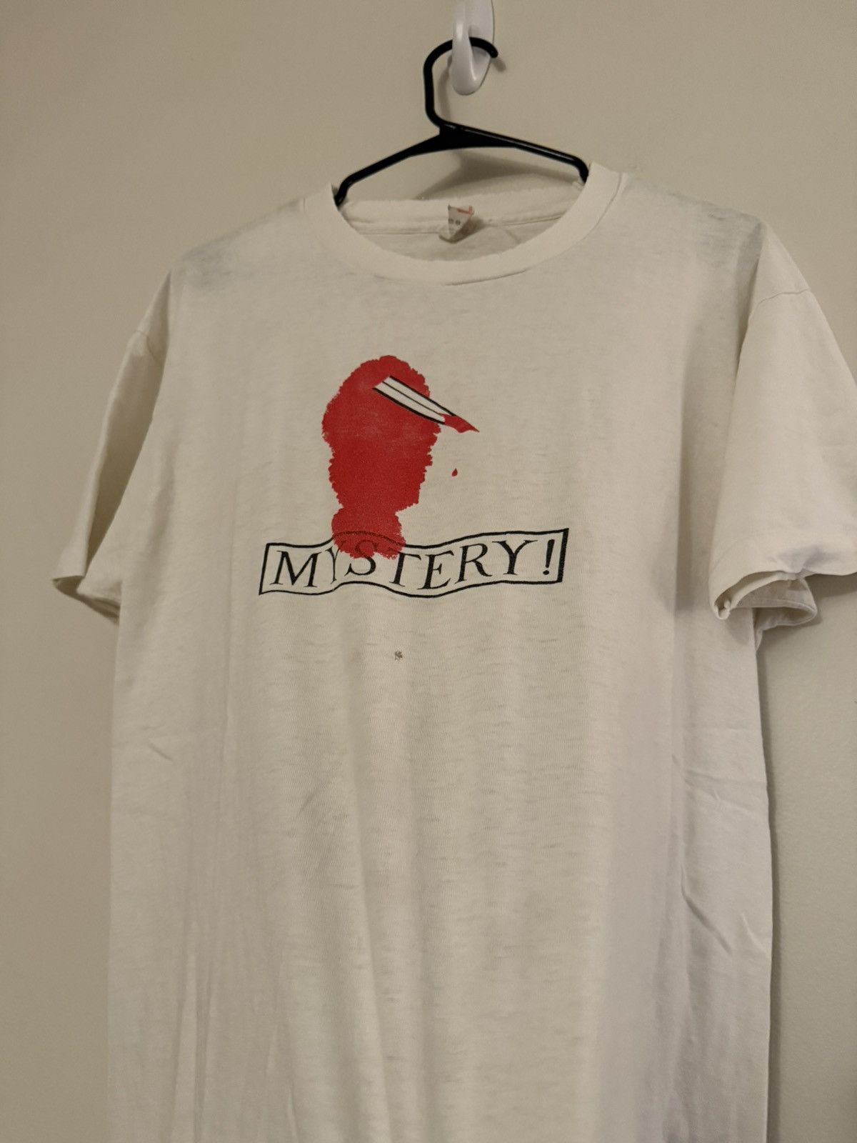Vintage 90’s THRASHED Murder Mystery Backstabber T-Shirt Size US L / EU 52-54 / 3 - 1 Thumbnail