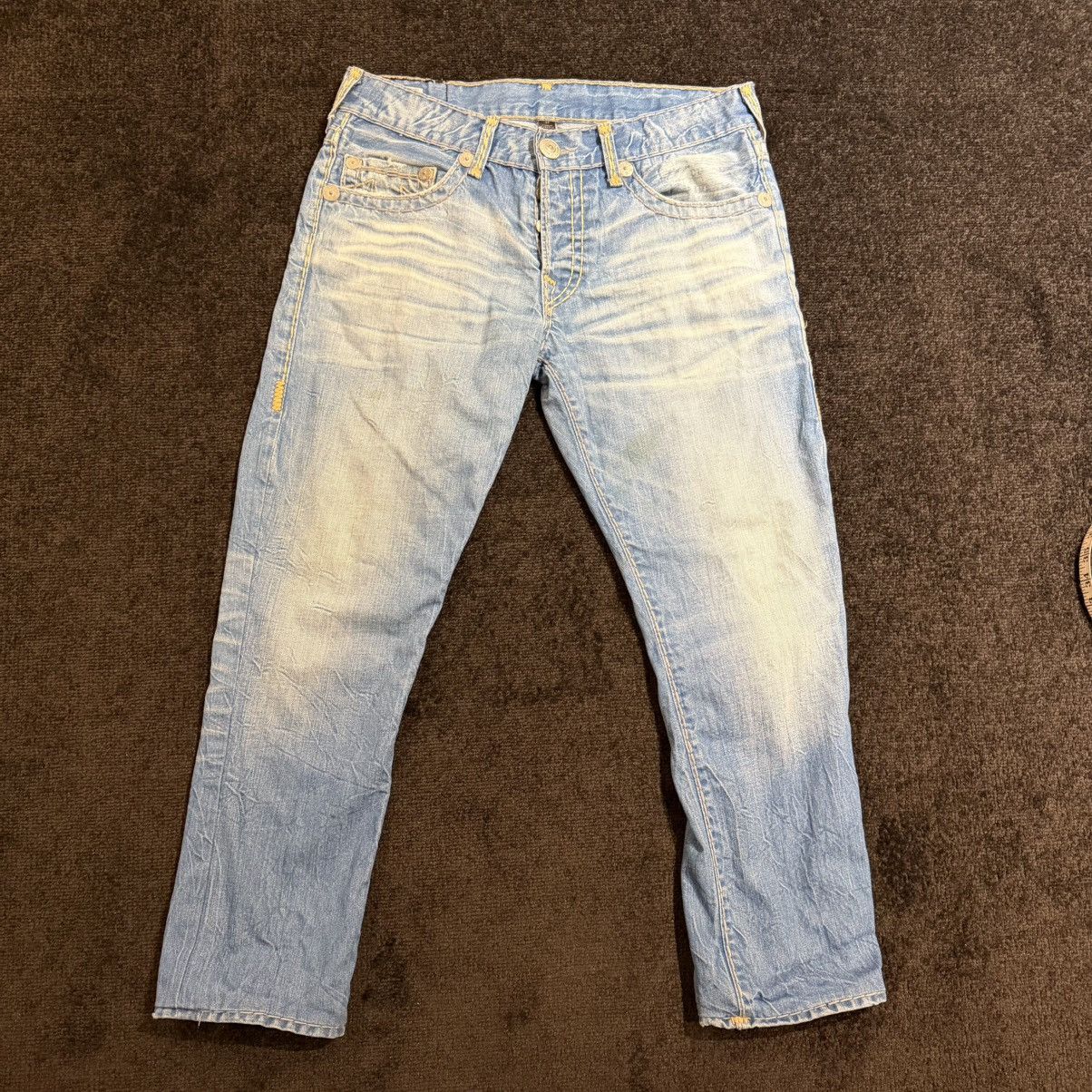 True Religion True religion usa light wash denim jeans rare Size US 33 - 3 Thumbnail