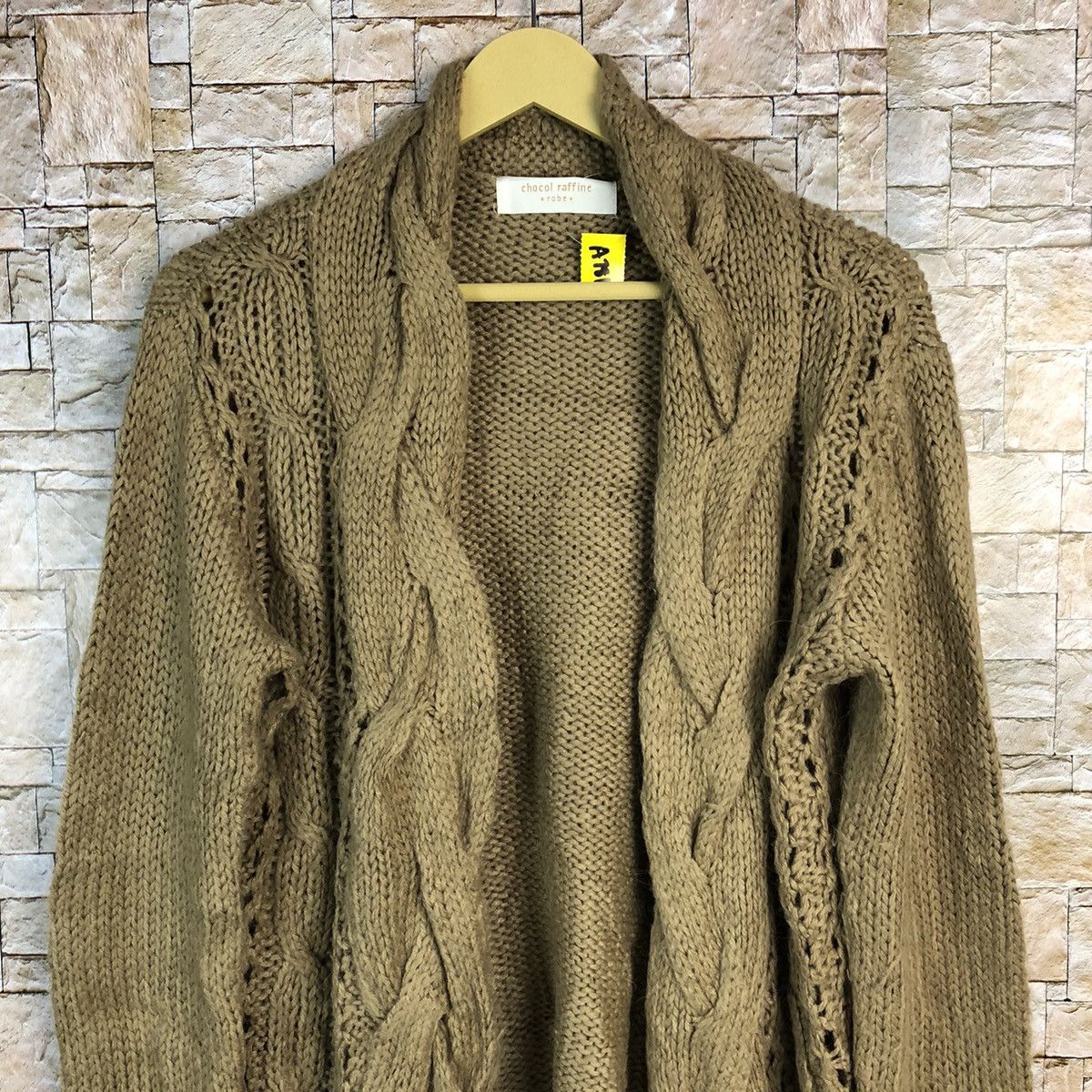 Japanese Brand Chocol Raffine Brown Cardigan knitwear #A781 Size XL / US 12-14 / IT 48-50 - 5 Thumbnail