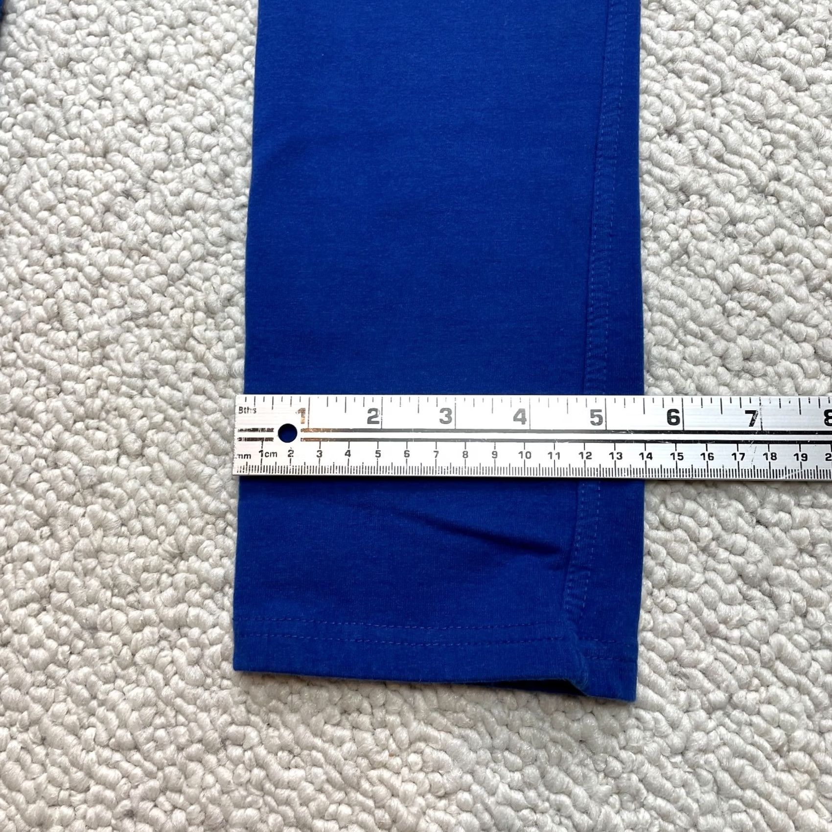 Vintage F&F Chino Pants Womens 26x30 Blue Skinny Cotton Solid Low Rise Stretch Slacks - Vintage Size 28" / US 6 / IT 42 - 2 Thumbnail