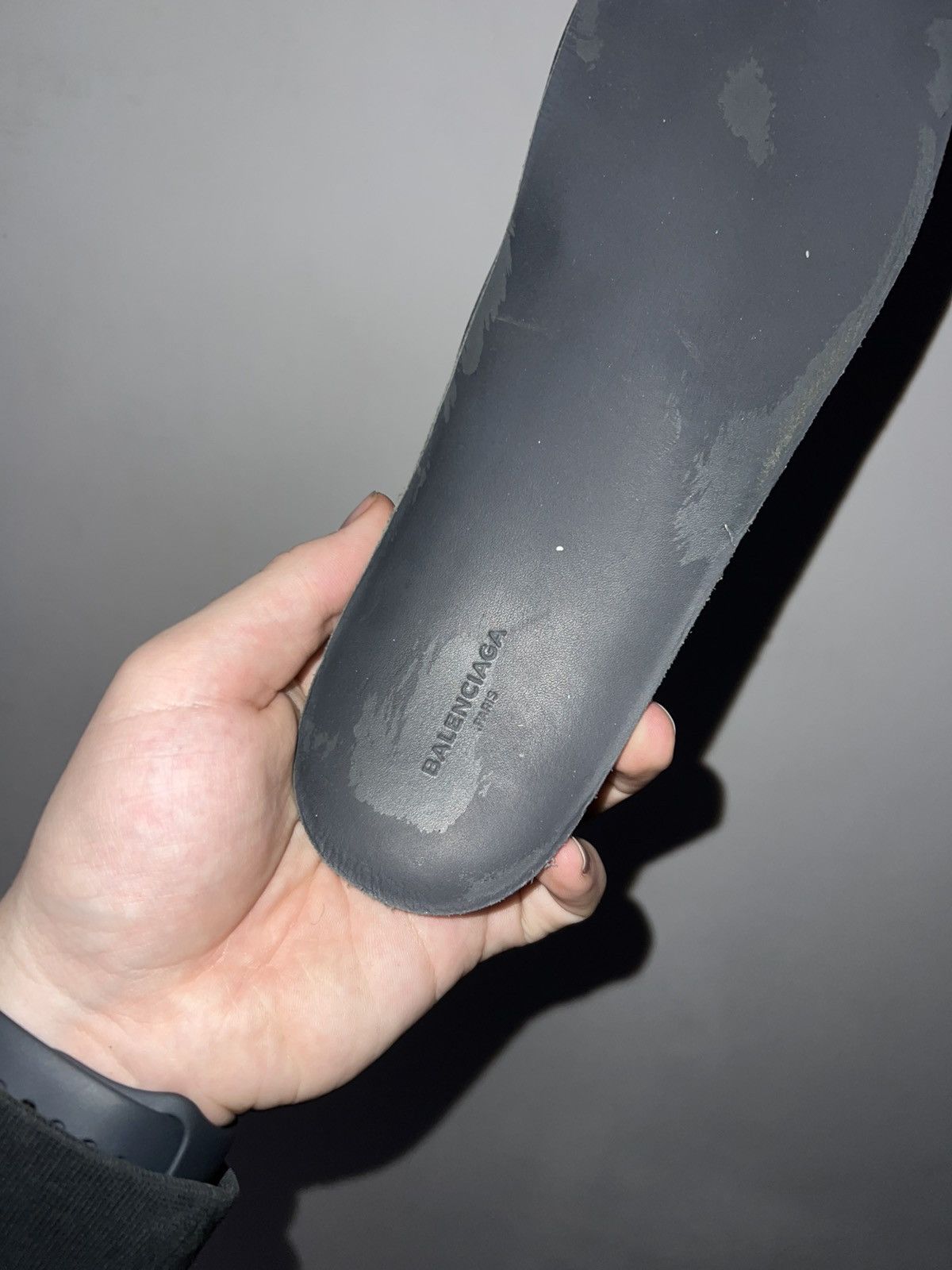 Balenciaga Balenciaga Arena High Black Cracked Leather Sneakers Size US 8 / EU 41 - 16 Thumbnail