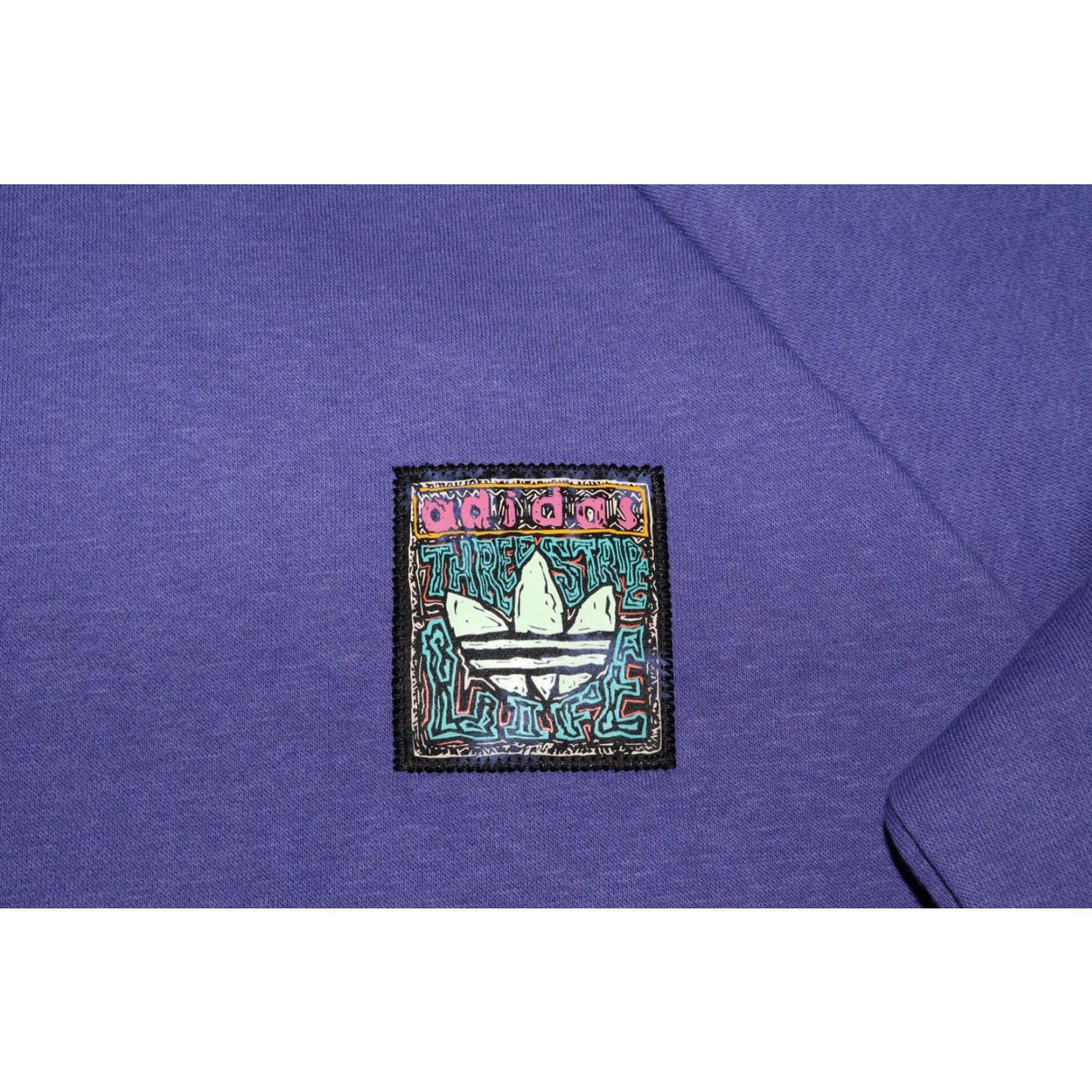 Adidas ADIDAS ORIGINALS MEN'S GRAPHIC CREW NECK SWEATSHIRT PURPLE XS ADULT MEN'S XS PULLOVER SHIRT Logo Knit Pullover Sweatshirt Winter, Spring, Fall Mens Size US XS / EU 42 / 0 - 3 Thumbnail