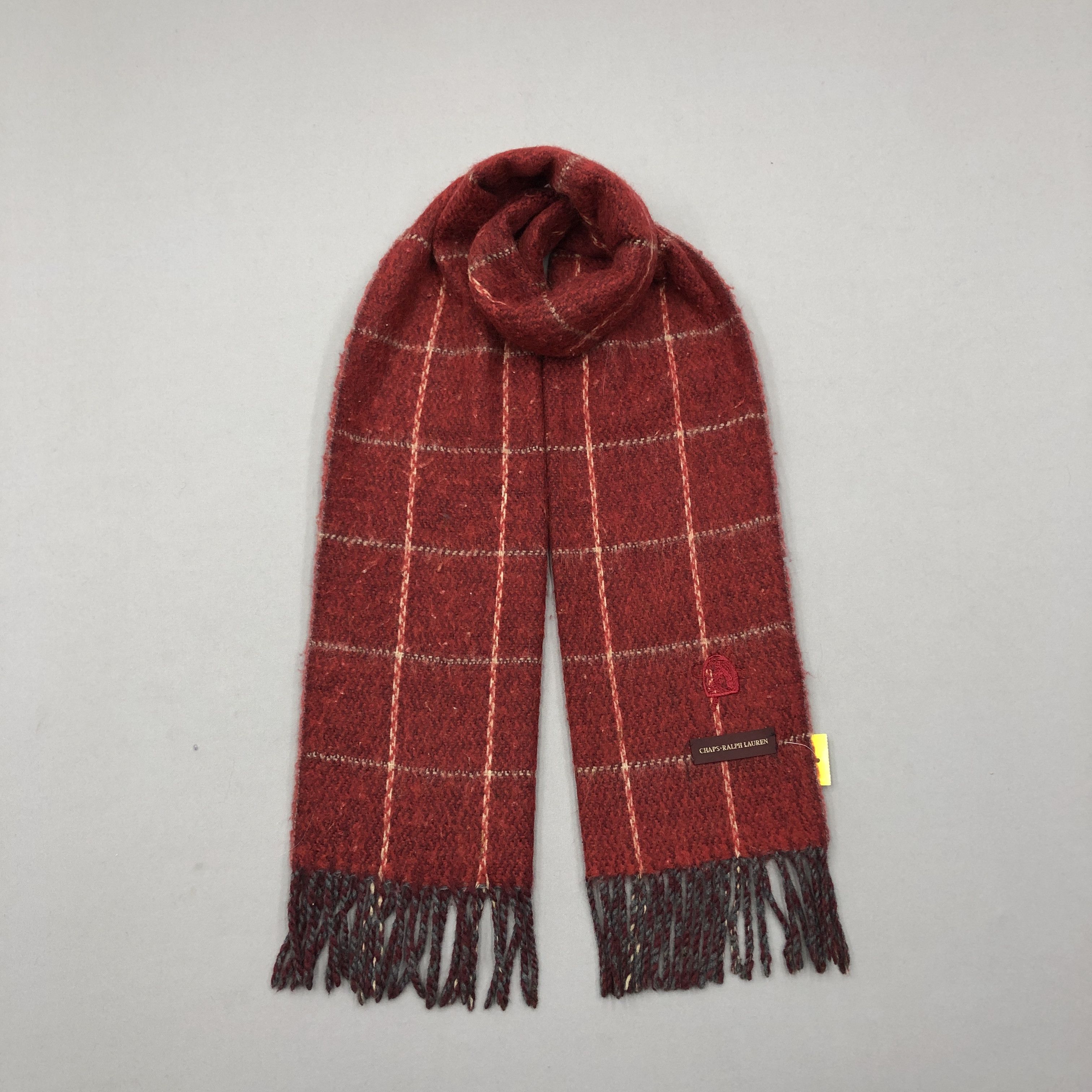 Chaps Ralph Lauren Vintage Chaps Ralph Lauren Scarf Muffler Wool Scarves Size ONE SIZE - 1 Thumbnail