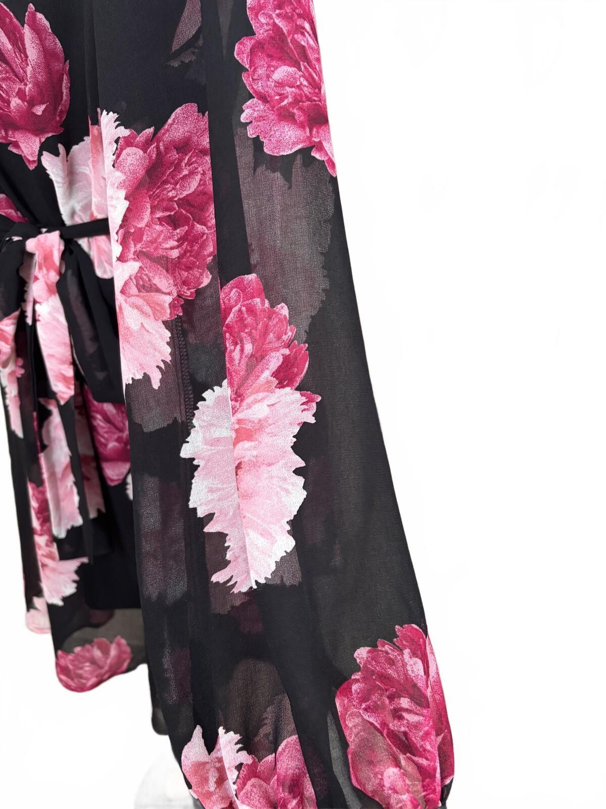 Banana Republic Banana Republic Luxe Floral Mini Dress Sheer Boho Chic S/M Size S / US 4 / IT 40 - 5 Thumbnail