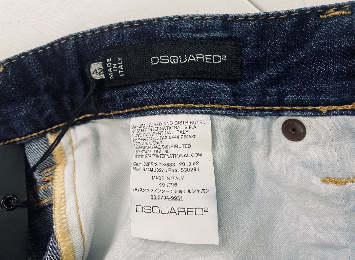 Dsquared2 Dsquared2 Marine Light Distress Denim Shorts 42 NWT Size 28" / US 6 / IT 42 - 21 Thumbnail