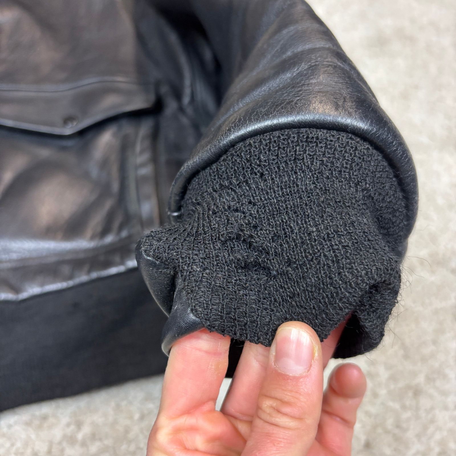 Vintage Vintage 40s 50s Sierra Sportswear Horsehide Leather Jacket Size US L / EU 52-54 / 3 - 14 Thumbnail