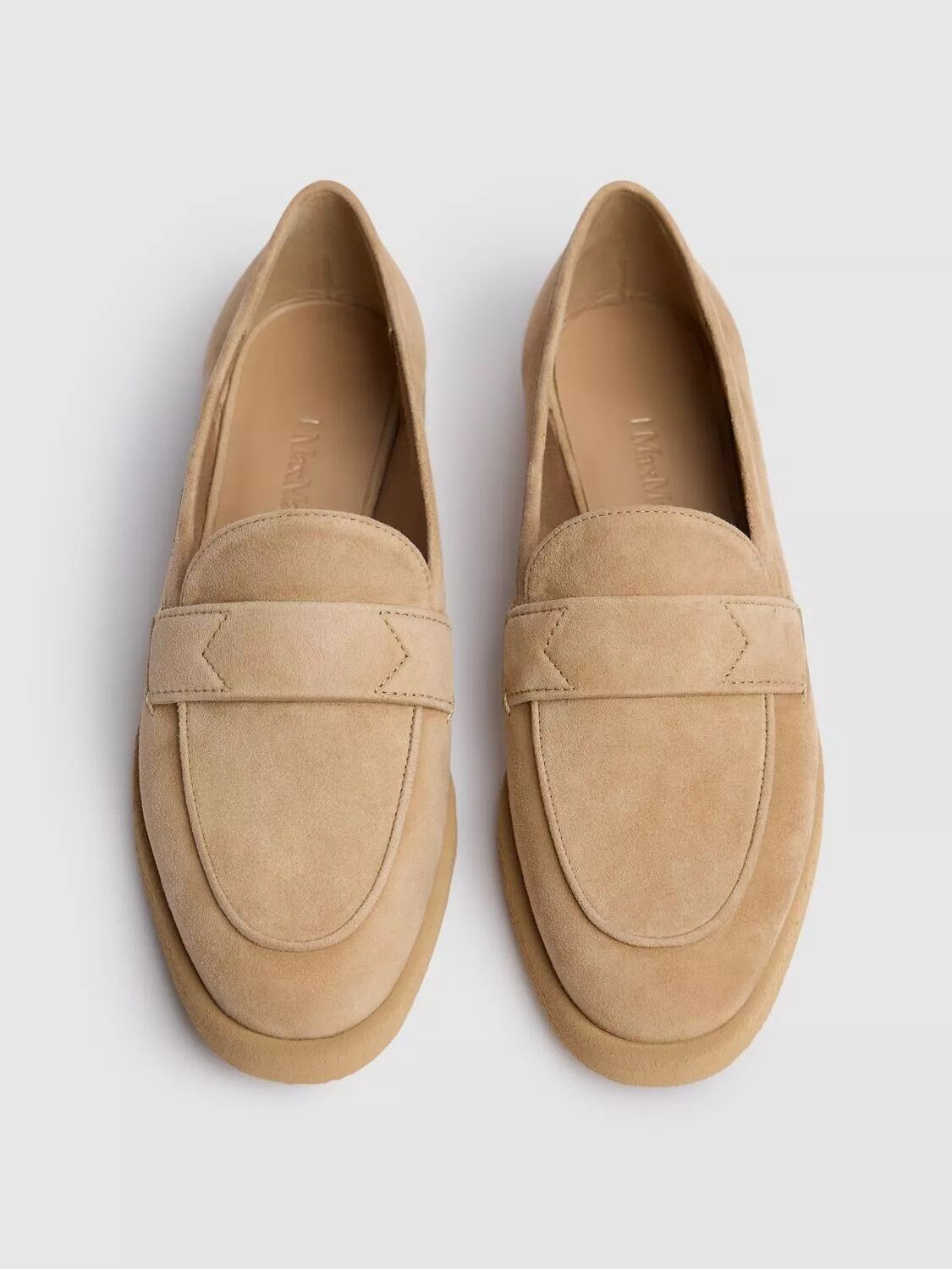 Max Mara MAX MARA Softmoc $750 Camel Suede Moccasins New & Authentic Size US 7.5 / IT 37.5 - 2 Thumbnail