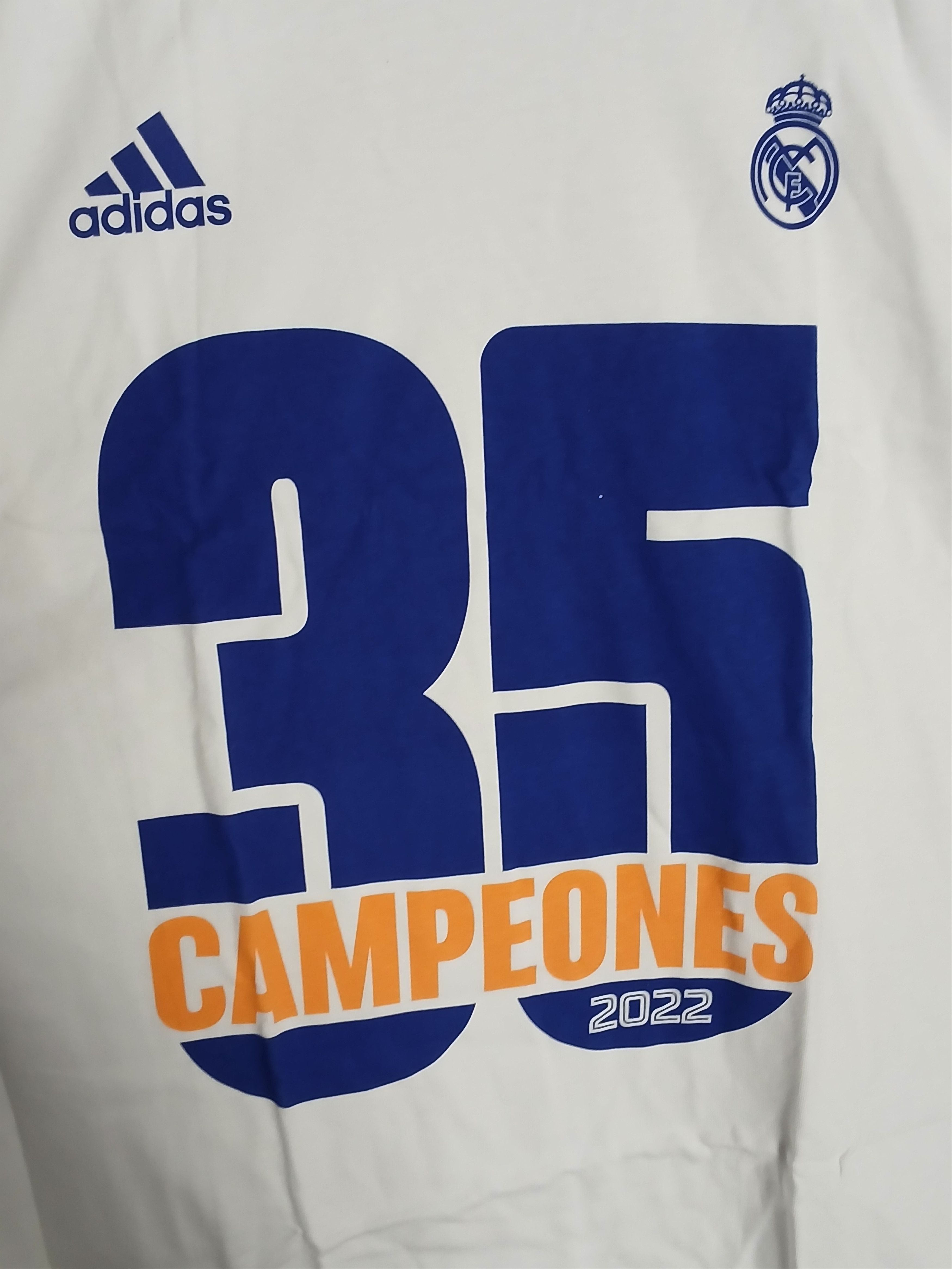Adidas New Real Madrid 35 Campeones Laliga Football T-Shirt Size US L / EU 52-54 / 3 - 3 Thumbnail
