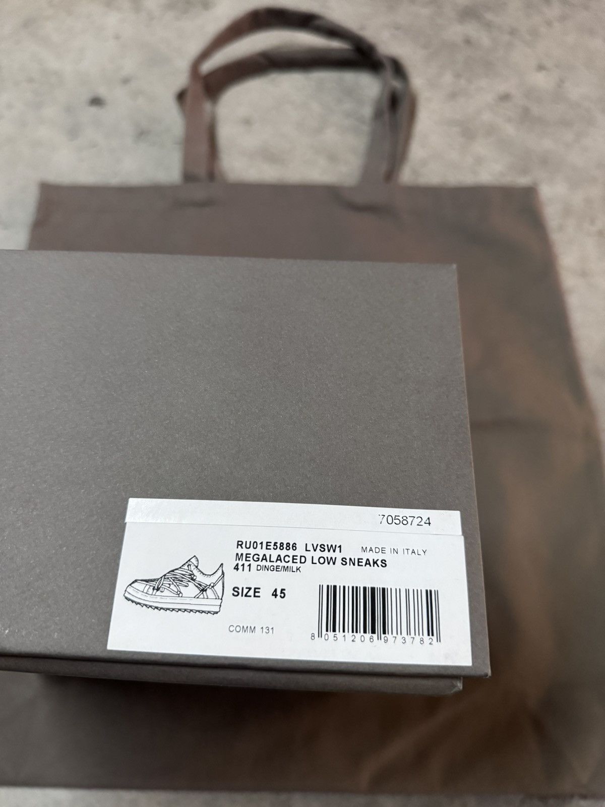 Rick Owens Sneakers Rick Owens Mainline Ramones Megalace SS25 Hollywood Size US 12 / EU 45 - 17 Thumbnail