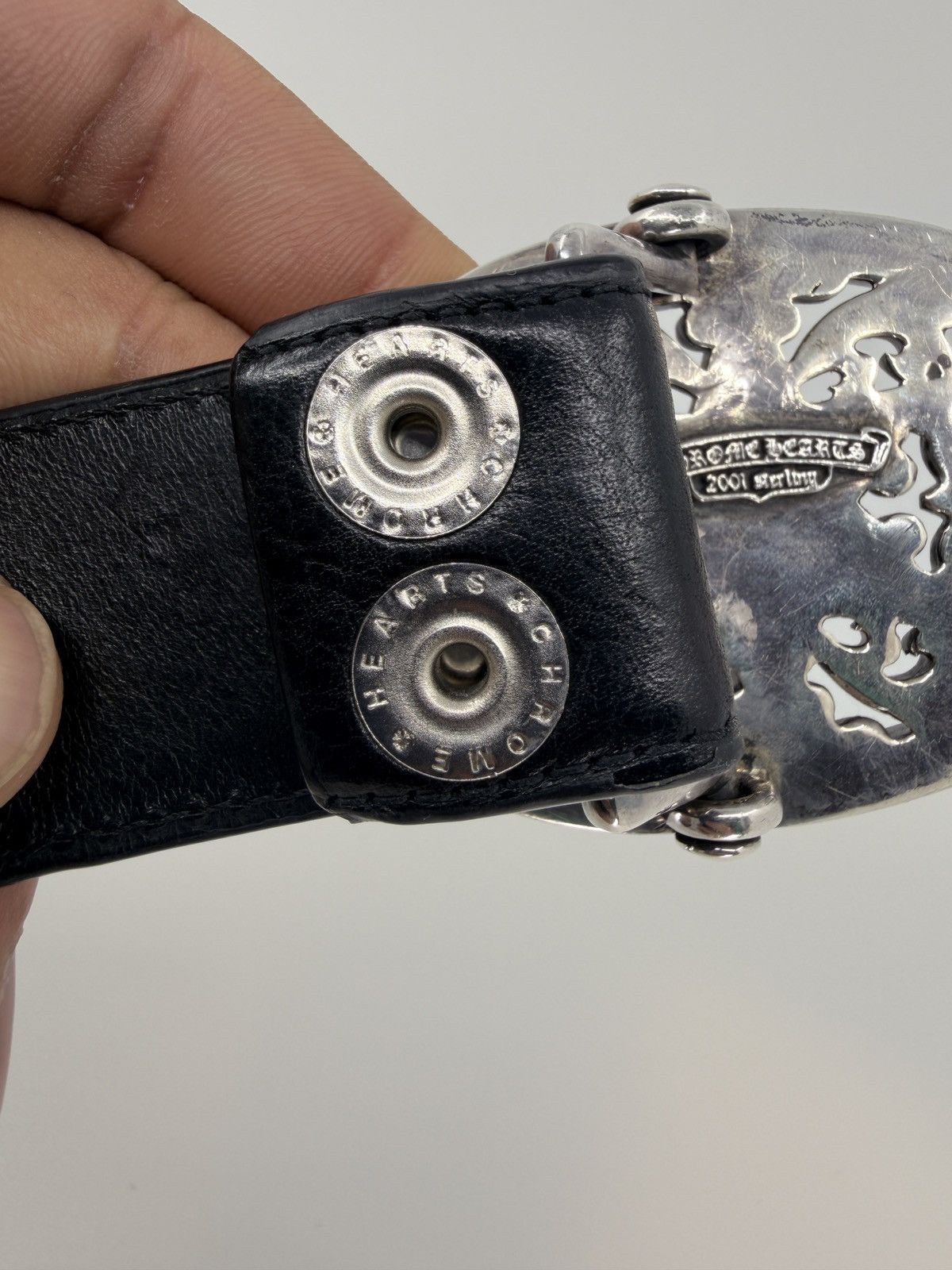 Chrome Hearts Chrome Hearts Star Oval Buckle + Belt Strap 1.5 Inches Size 34 - 4 Thumbnail