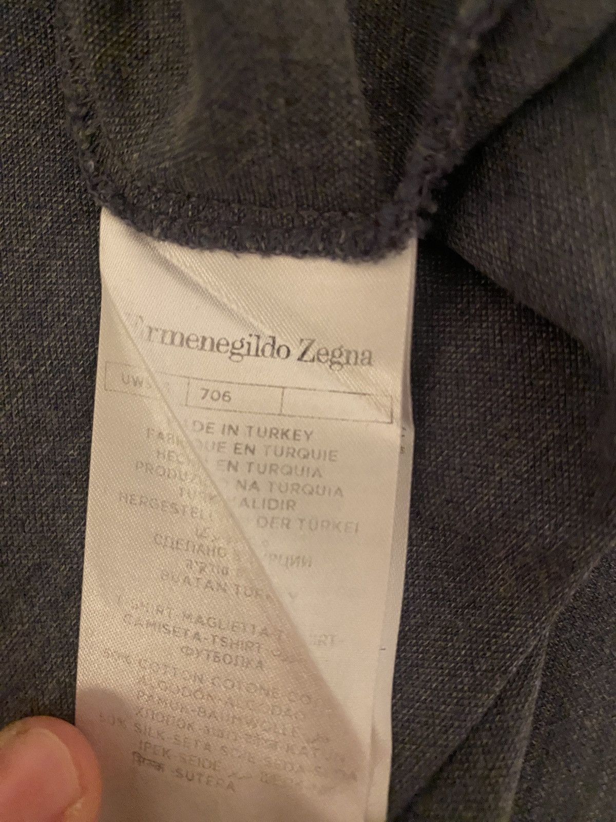 Ermenegildo Zegna Ermengildo Zegna Tshirt Size US XXL / EU 58 / 5 - 4 Thumbnail