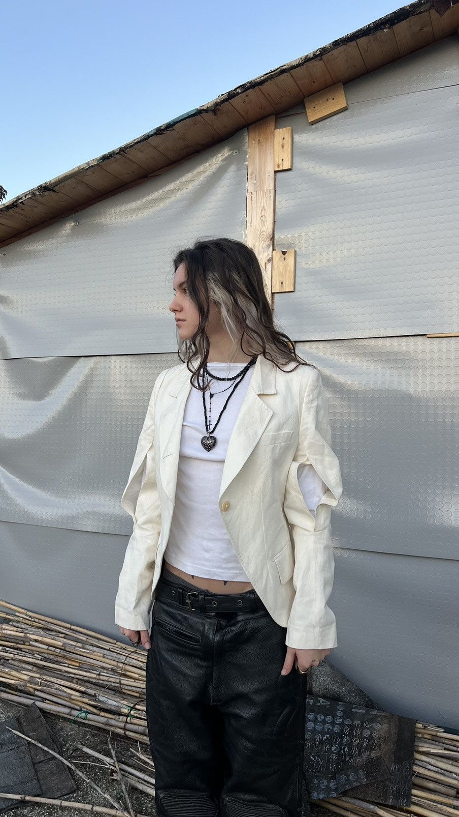 Ann Demeulemeester Ann demeulemeester blazer deconstructed biker jacket Size S / US 4 / IT 40 - 11 Thumbnail