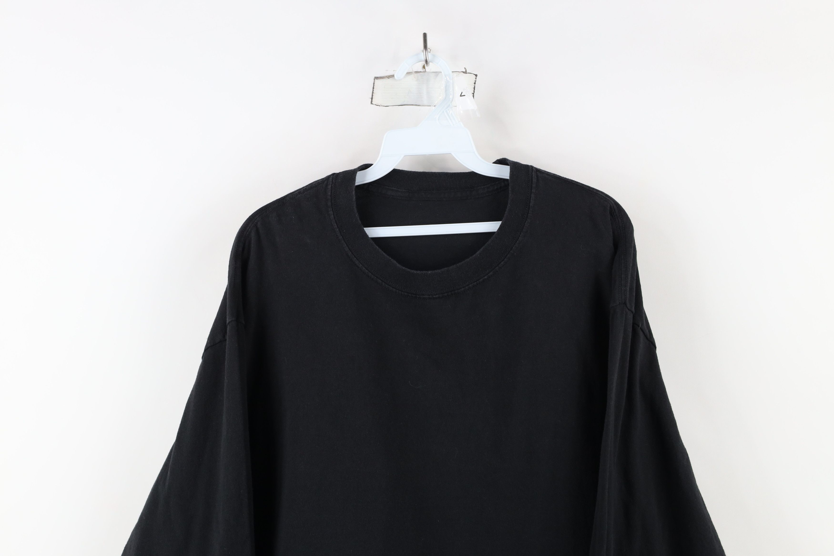 Vintage Vintage 90s Streetwear Long Sleeve T-Shirt Black Cotton Size US XL / EU 56 / 4 - 2 Thumbnail