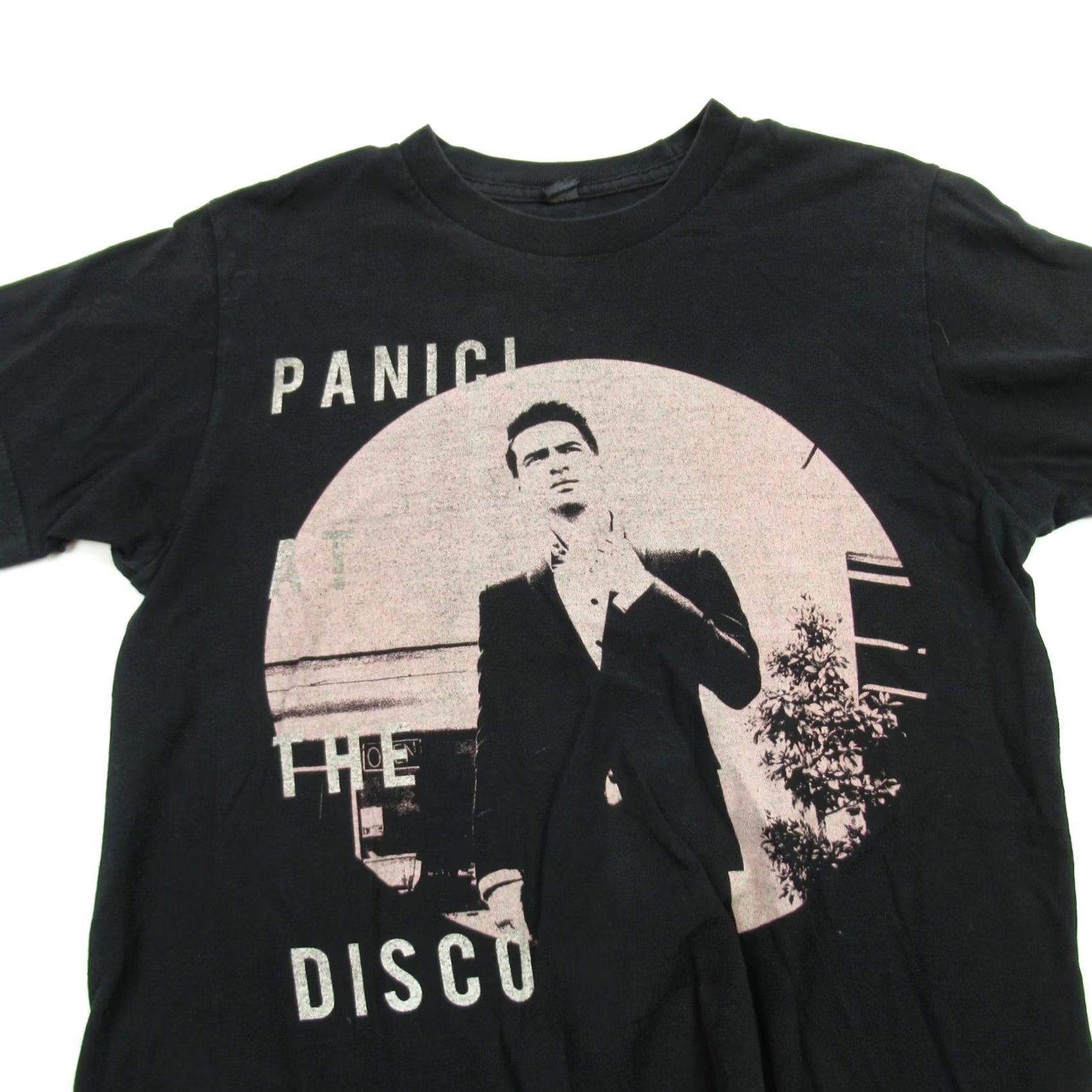 Tultex Panic at the Disco Shirt Mens Small Short Sleeve Black Crew Neck Concert Tultex 100% Cotton Logo Band Music Rock Shirt Men S Black Crew Neck Size US S / EU 44-46 / 1 - 2 Thumbnail