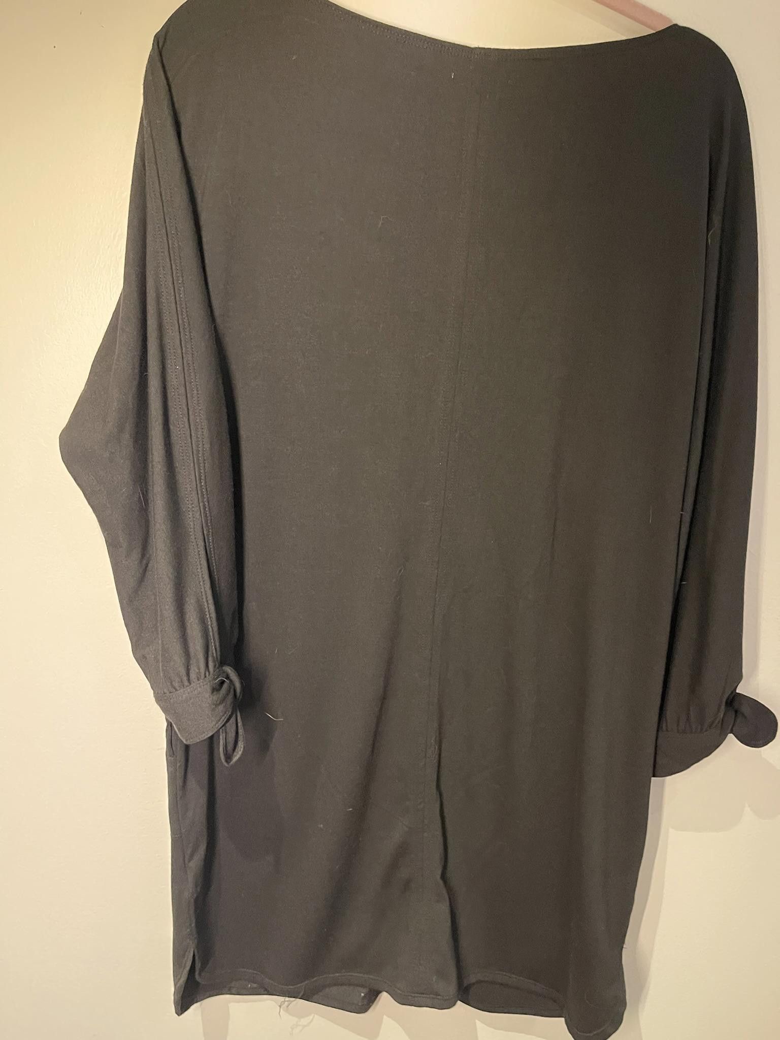 Designer Mix Studio Black Light Weight Sweater with pockets Size XL / US 12-14 / IT 48-50 - 4 Thumbnail