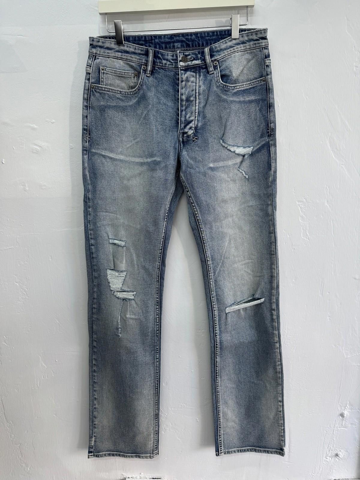 Ksubi new Ksubi mens denim jeans light blue trashed 32 Size US 32 / EU 48 - 1 Thumbnail