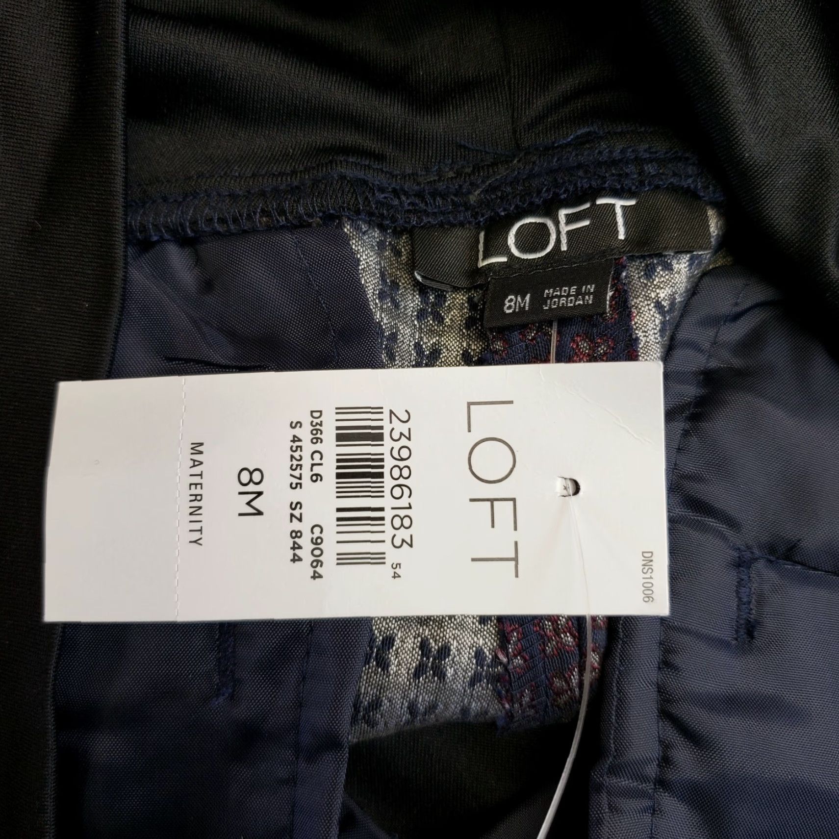 Loft Ann Taylor LOFT Womens Maternity Pants Sz 8 Purple Cotton Blend Size 30" / US 8 / IT 44 - 5 Thumbnail