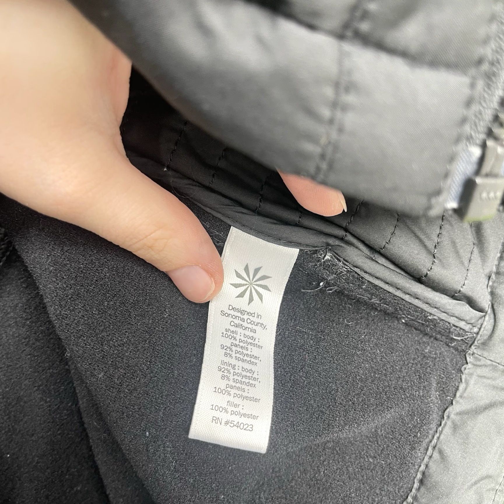 Athleta Athleta Jacket Womens XS Charcoal Black Cold Weather Sprinter Outdoors Hiking Travel Womens Size XS / US 0-2 / IT 36-38 - 4 Thumbnail